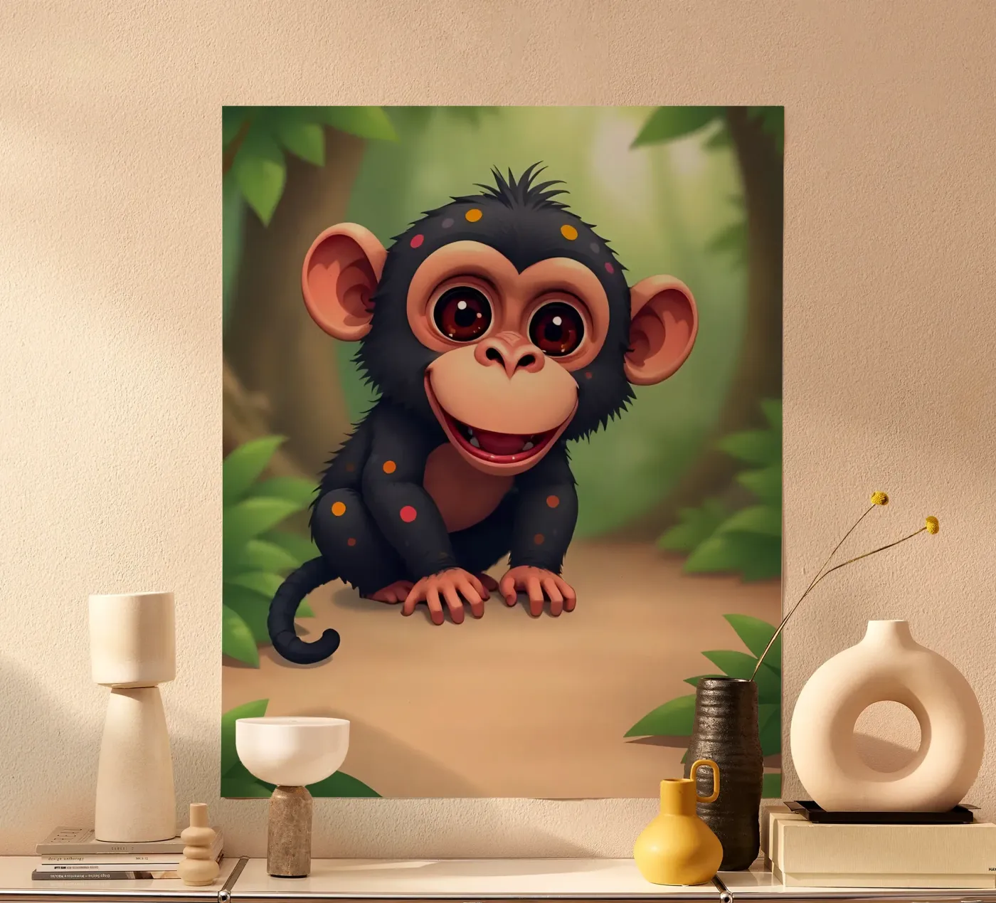 Affe_4 Poster von Tierisch bunt by LK