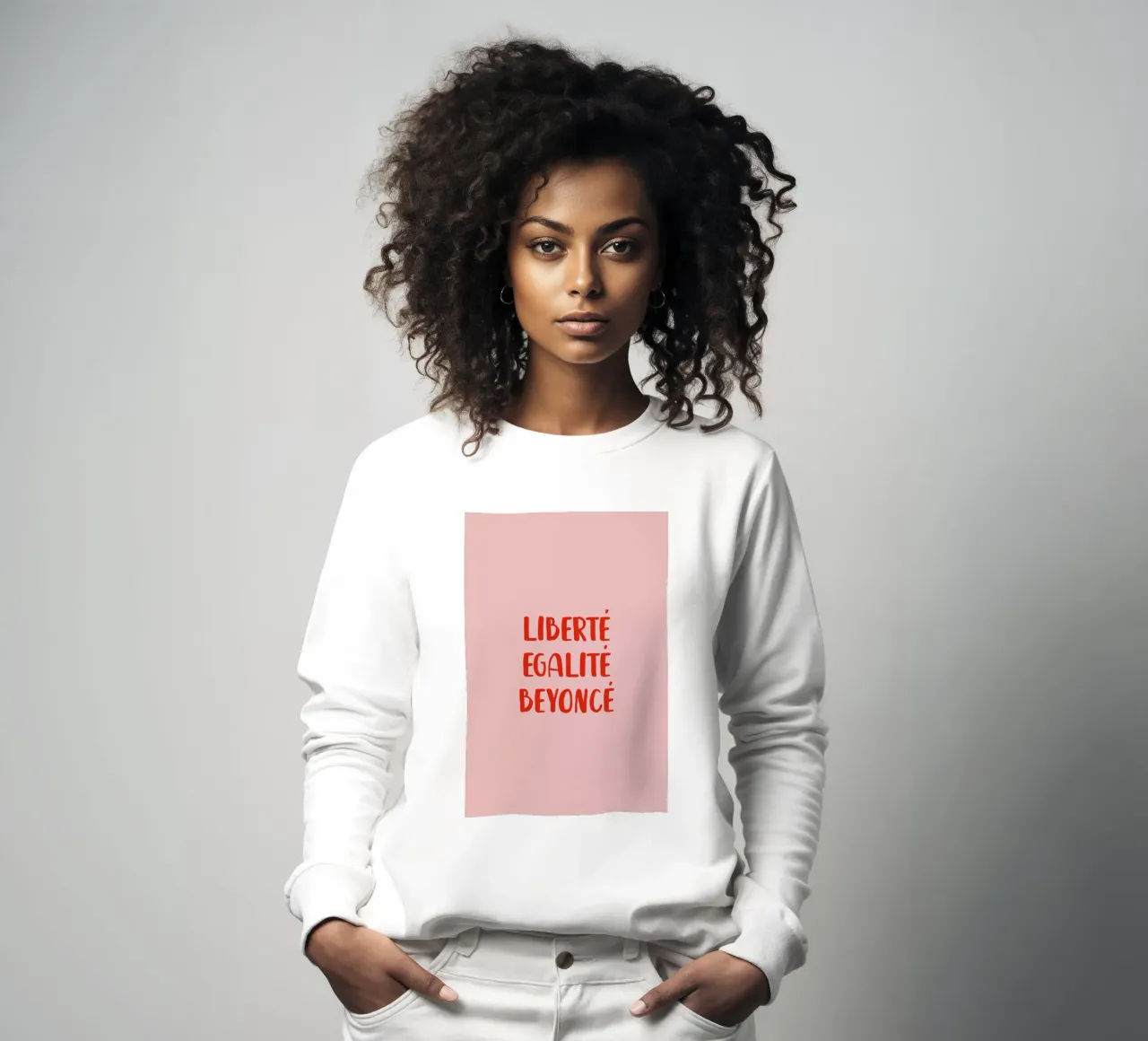 Liberté Egalité Beyoncé felpa da daylight design studio