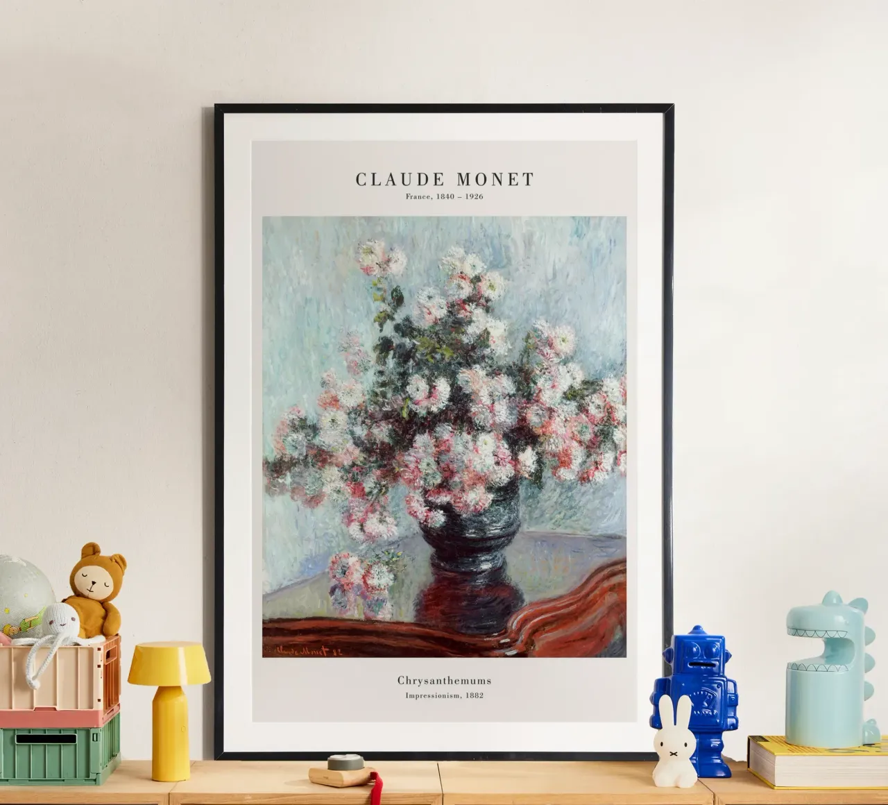 Claude Monet - I crisantemi poster da Old Masters