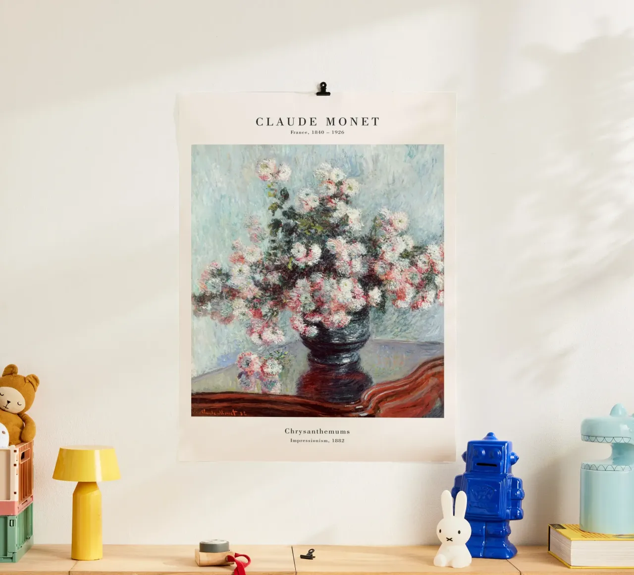 Claude Monet - I crisantemi poster da Old Masters