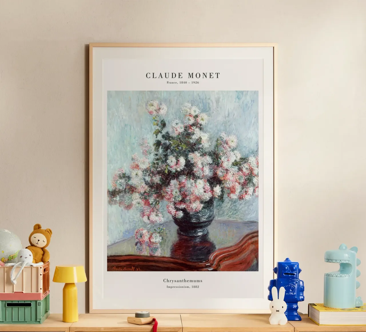 Claude Monet - I crisantemi poster da Old Masters