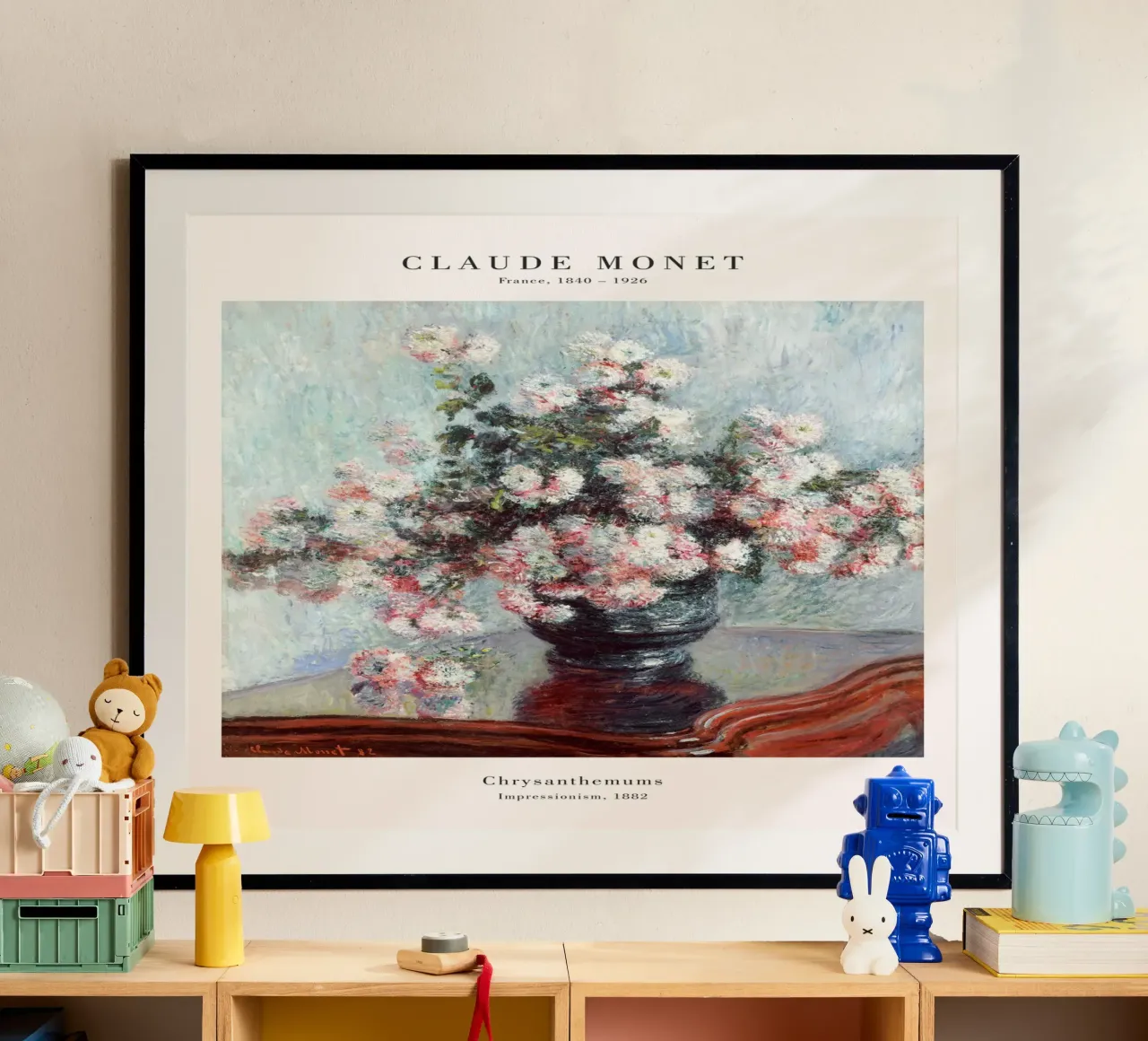Claude Monet - I crisantemi poster da Old Masters