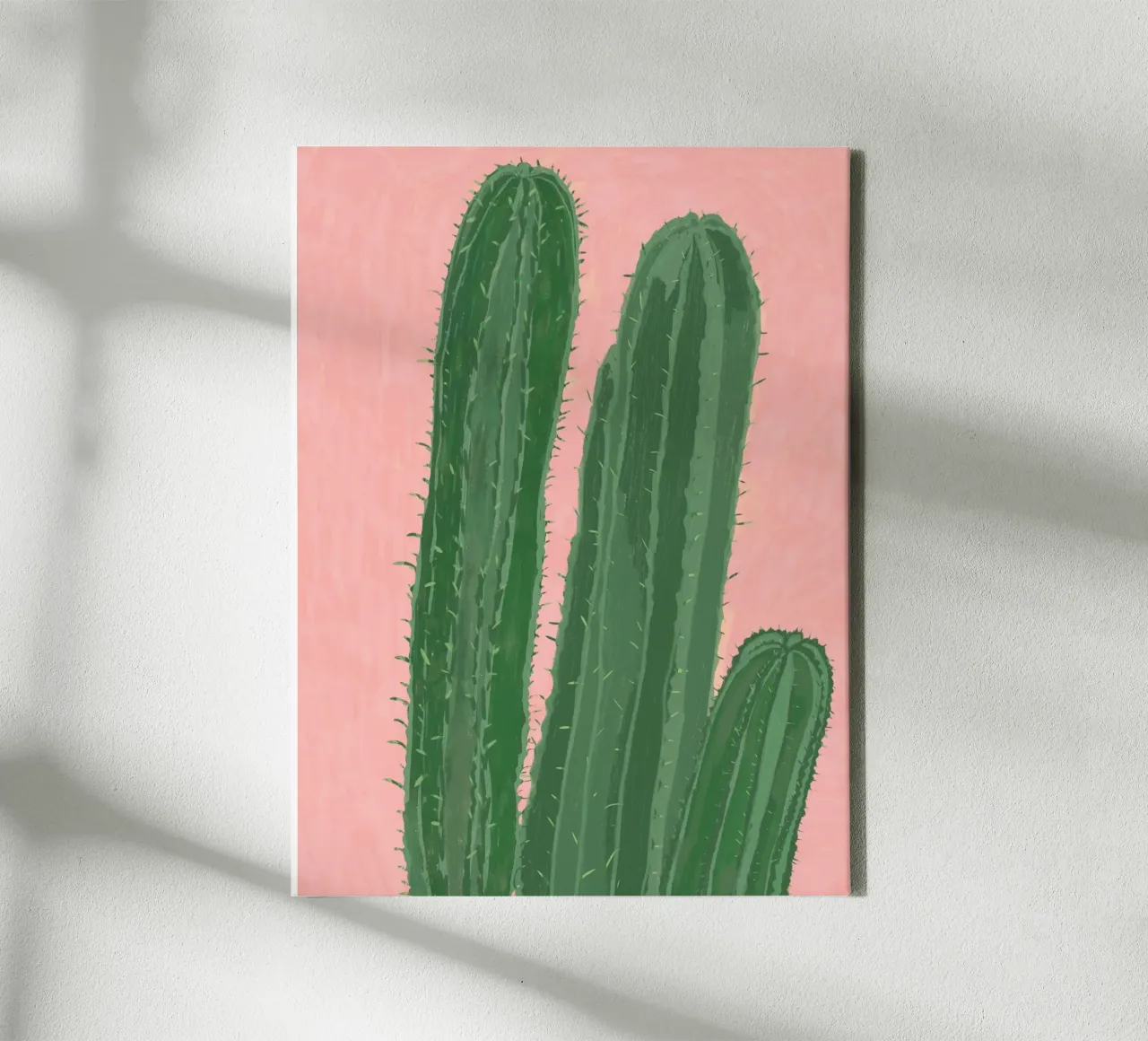 Cactus tela con Cornice a cassetta da Pictufy Sun & Spirit