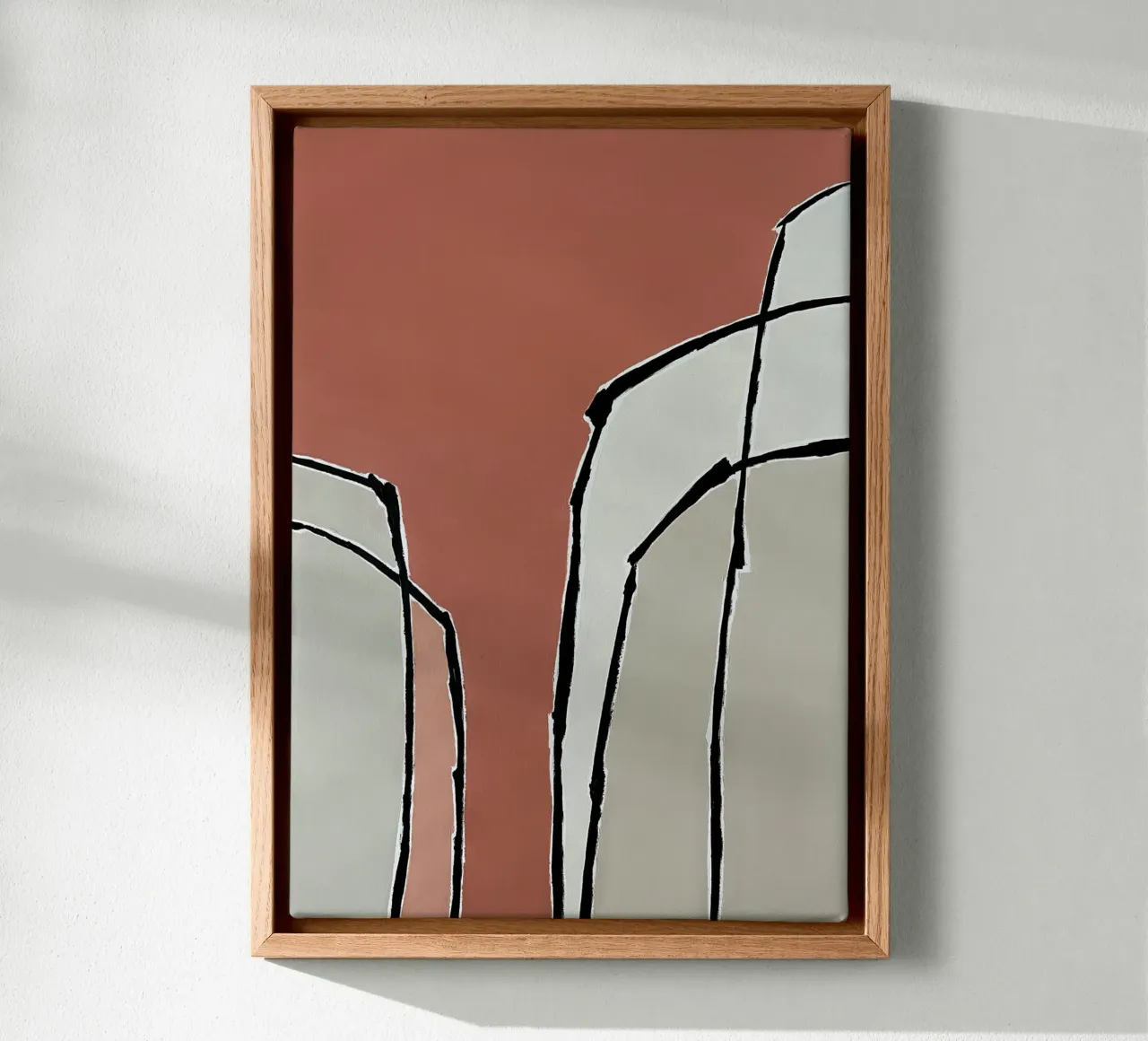 abstract shapes no5 canvas by Andrea Reichhart Art