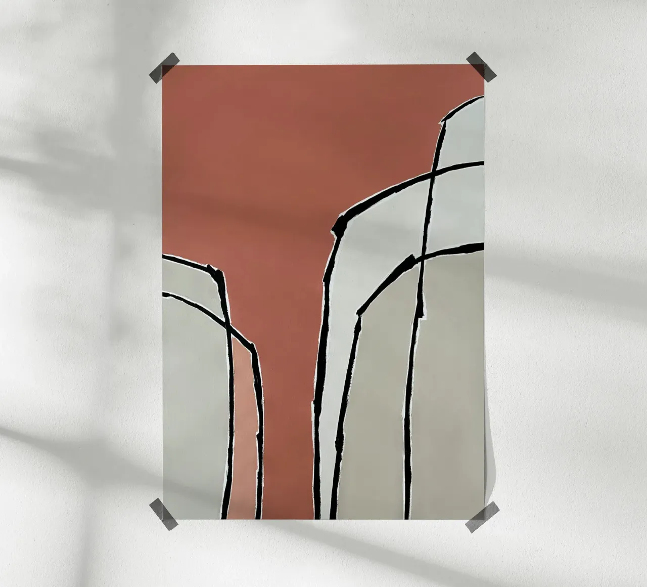 abstract shapes no5 carta hahnemühle da Andrea Reichhart Art