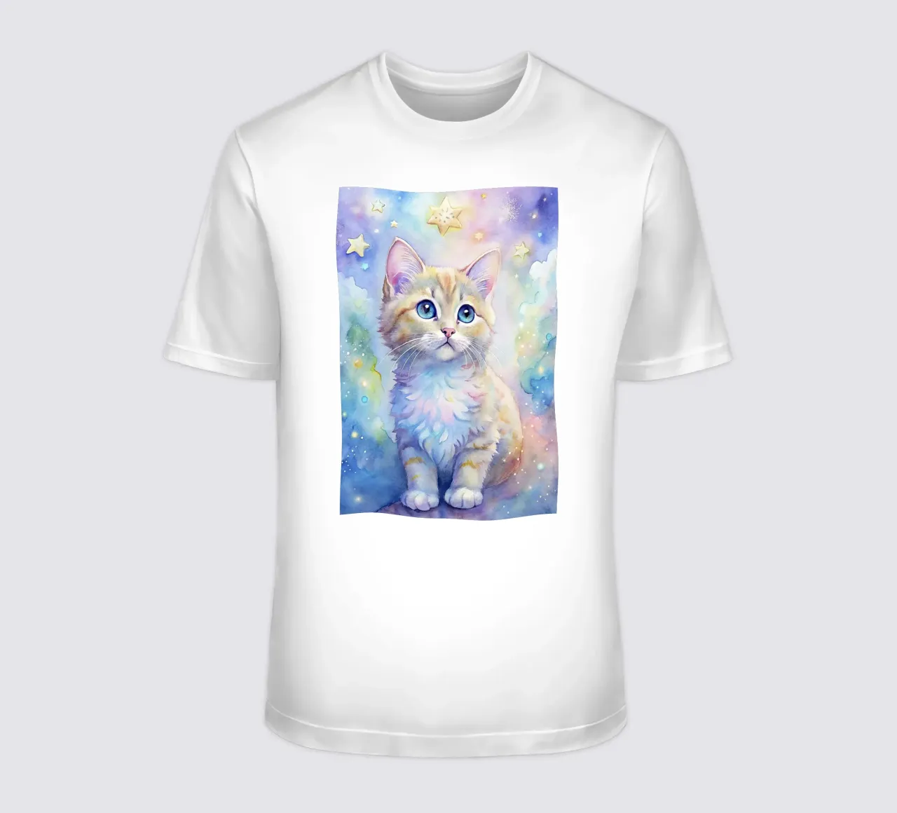 Gattino in acquerello t-shirt da 🎁 ARTVI-SHOP