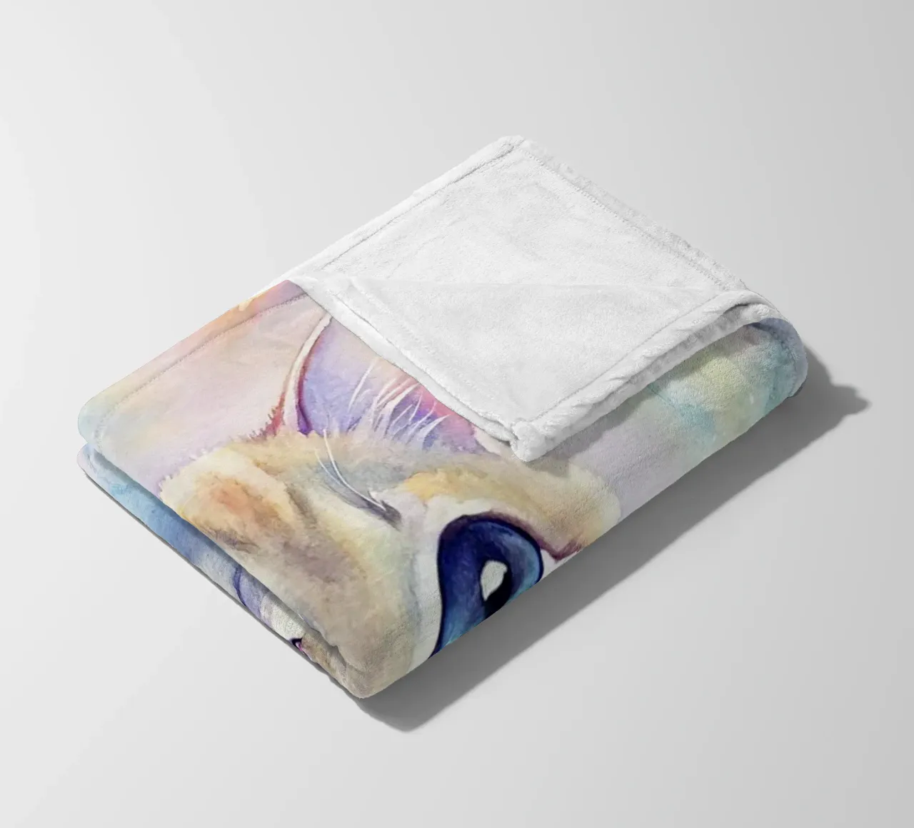 Gattino in acquerello coperta in pile da 🎁 ARTVI-SHOP