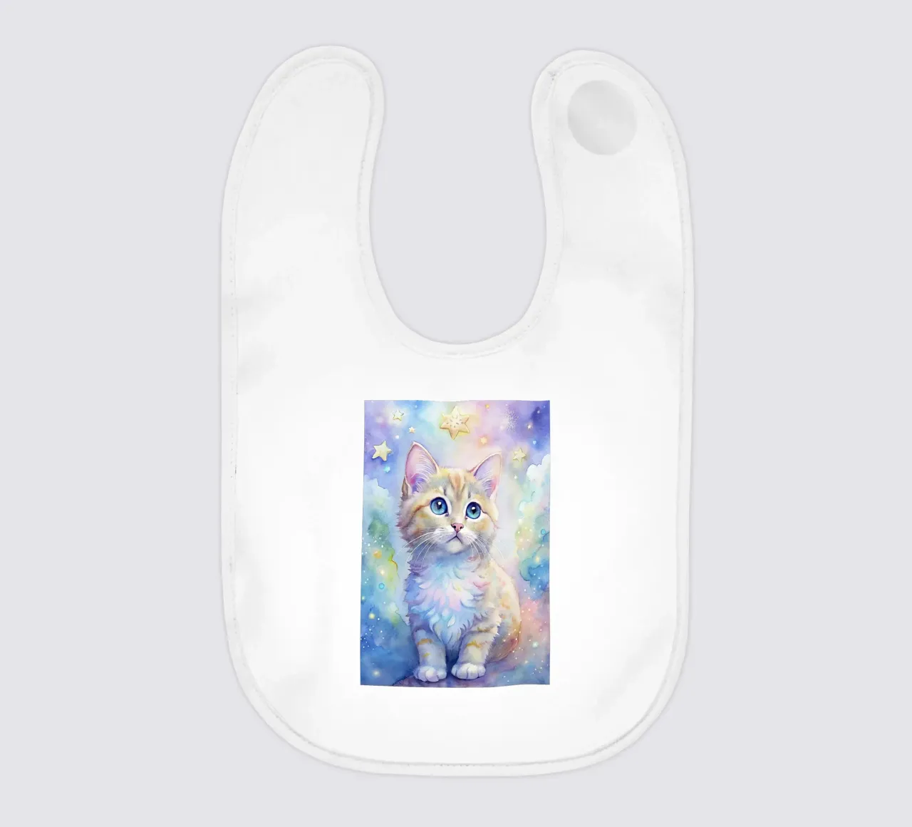 Gattino in acquerello bavaglino da 🎁 ARTVI-SHOP