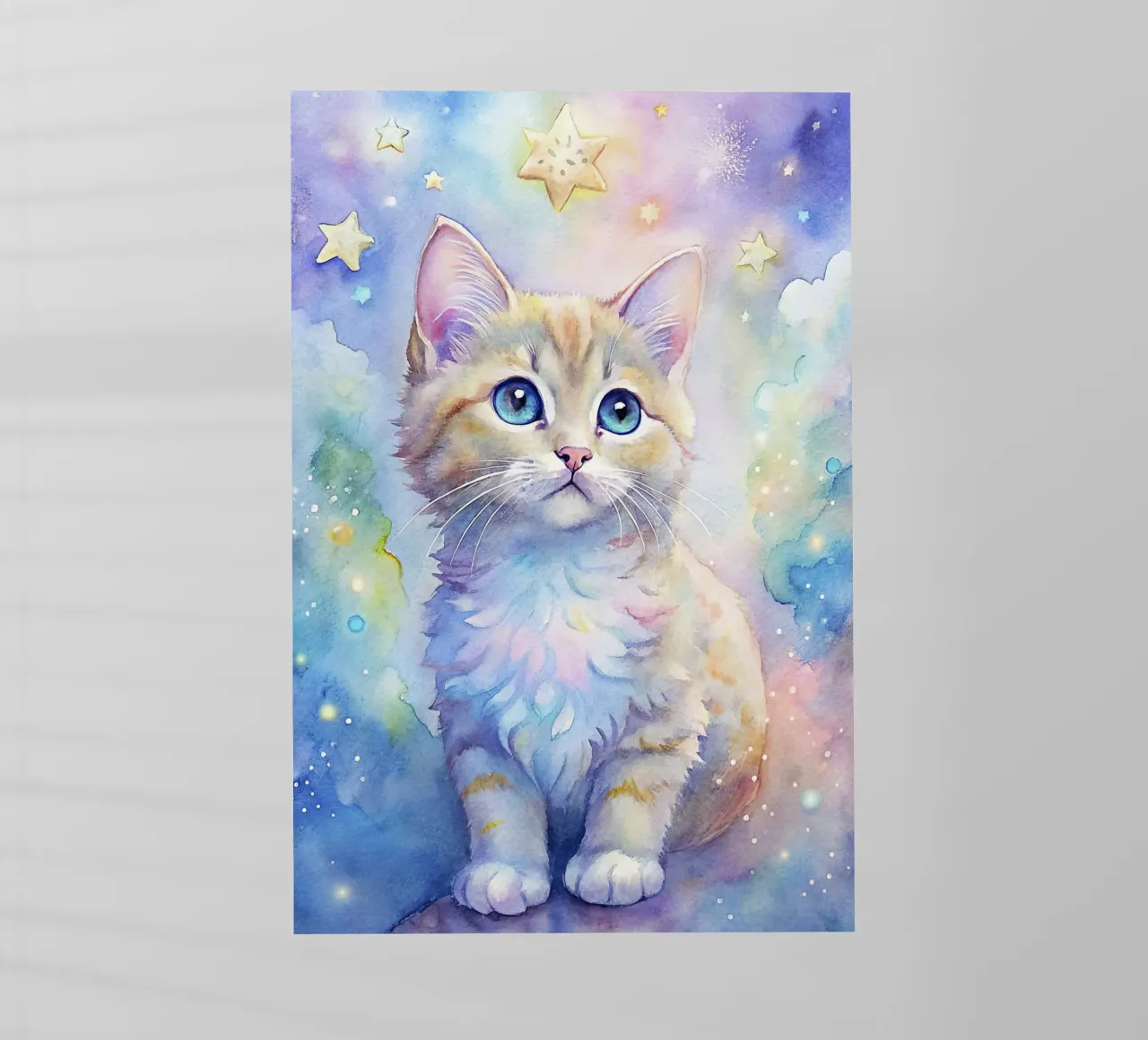 Gattino in acquerello pellicola backlit da 🎁 ARTVI-SHOP