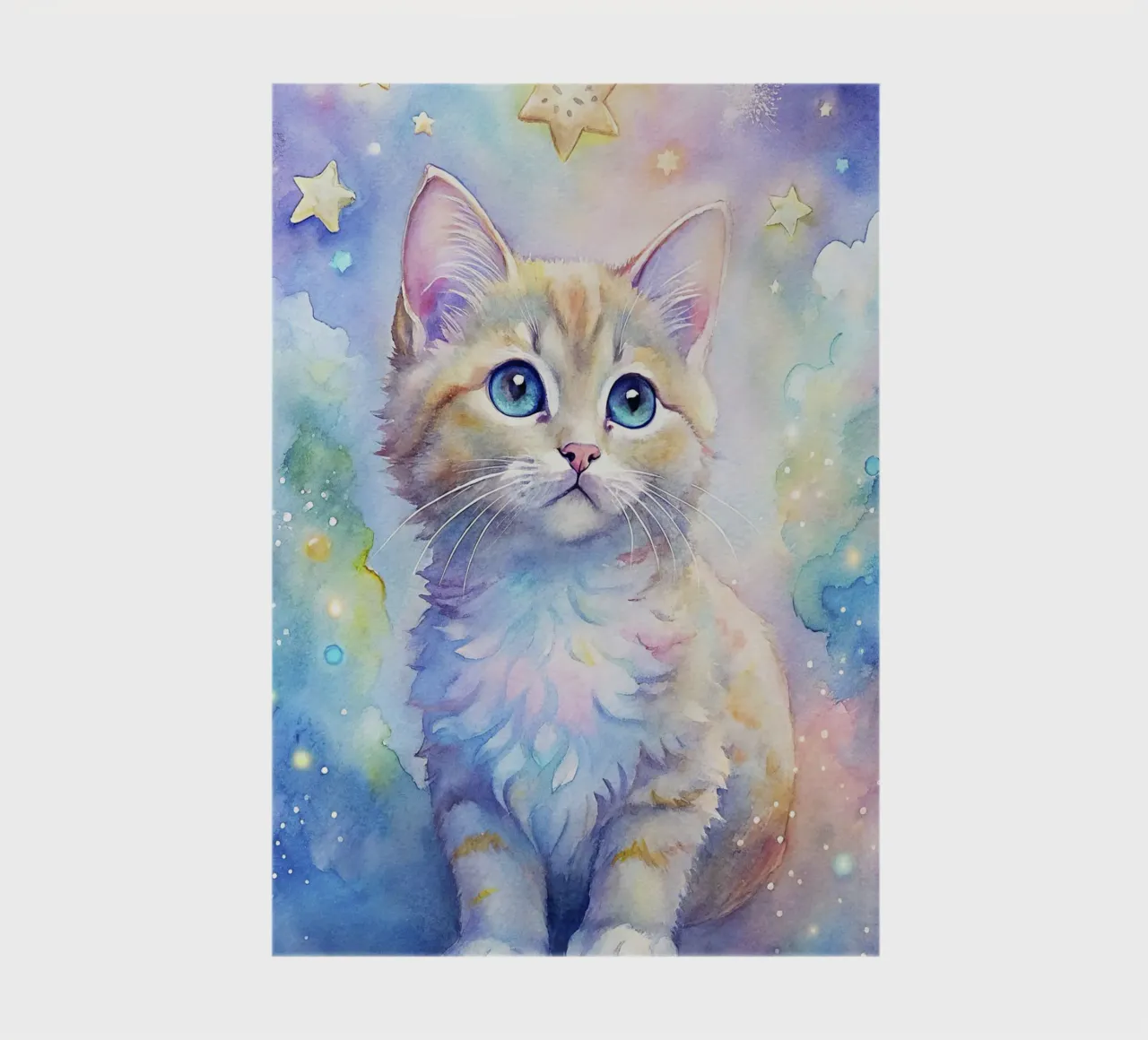 Kitten in watercolor notebook by 🎁 ARTVI-SHOP