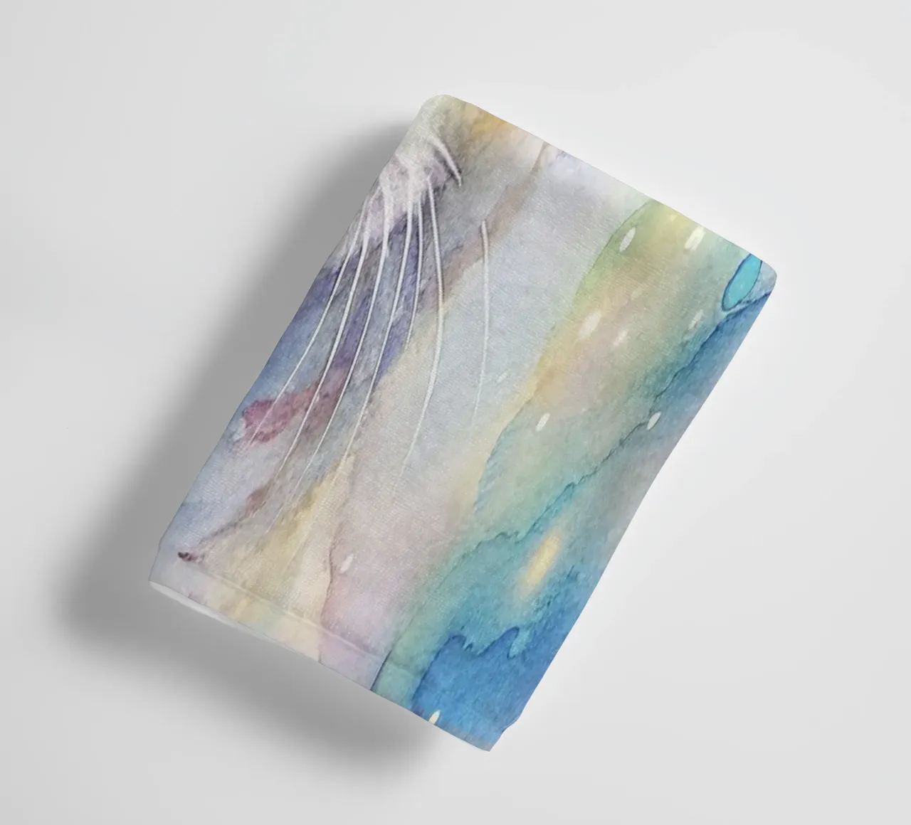 Gattino in acquerello asciugamano da bagno da 🎁 ARTVI-SHOP