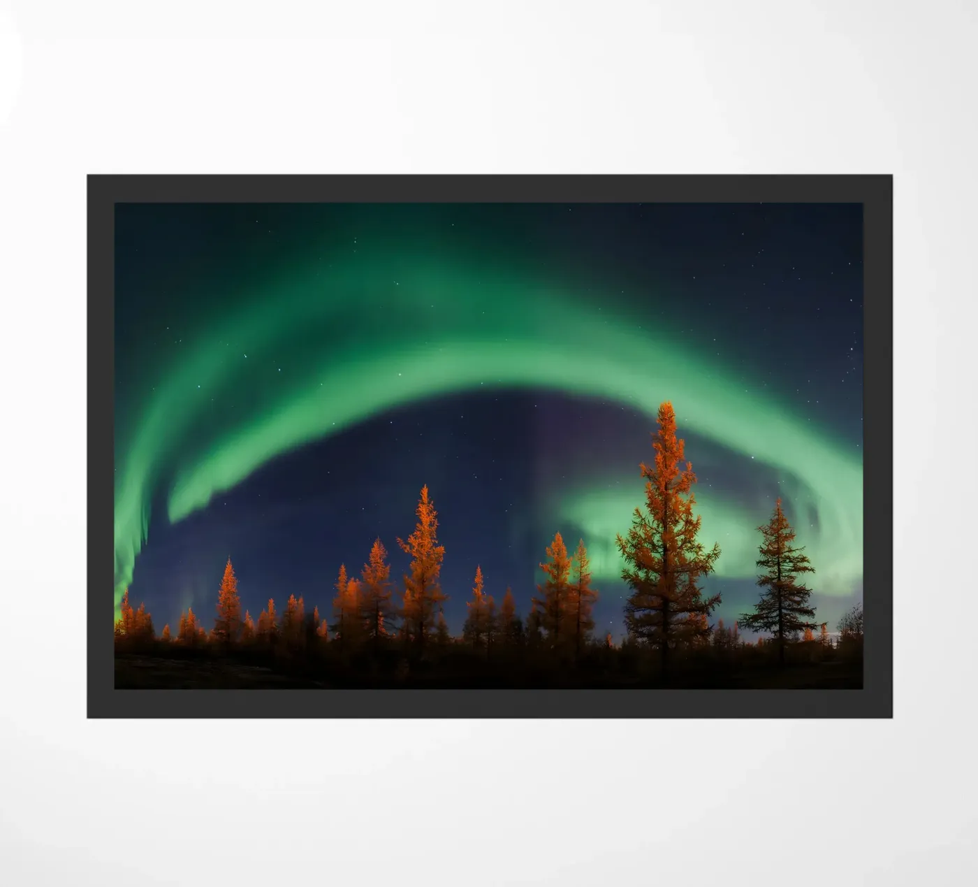 Feuer und Himmel Fußmatte von Ary