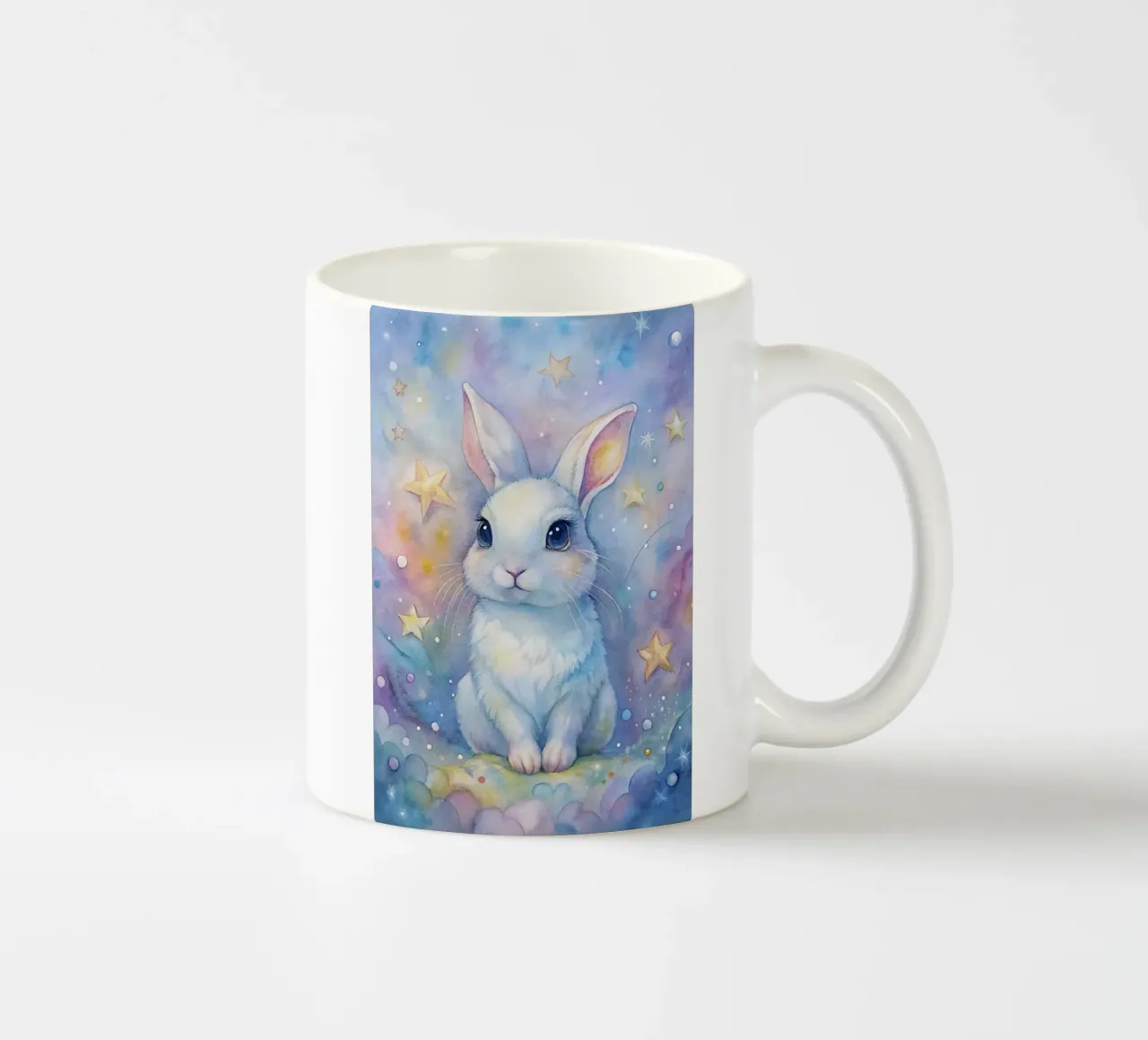 Coniglietto acquerellato tazza in ceramica da 🎁 ARTVI-SHOP