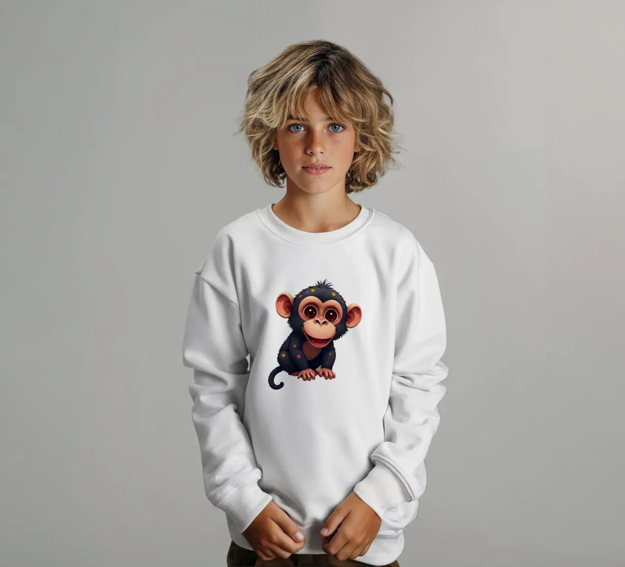 Affe_4a felpa bambino da Tierisch bunt by LK