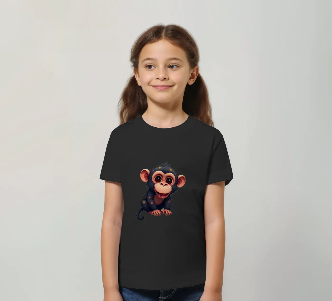 Affe_4a t-shirt bambini da Tierisch bunt by LK