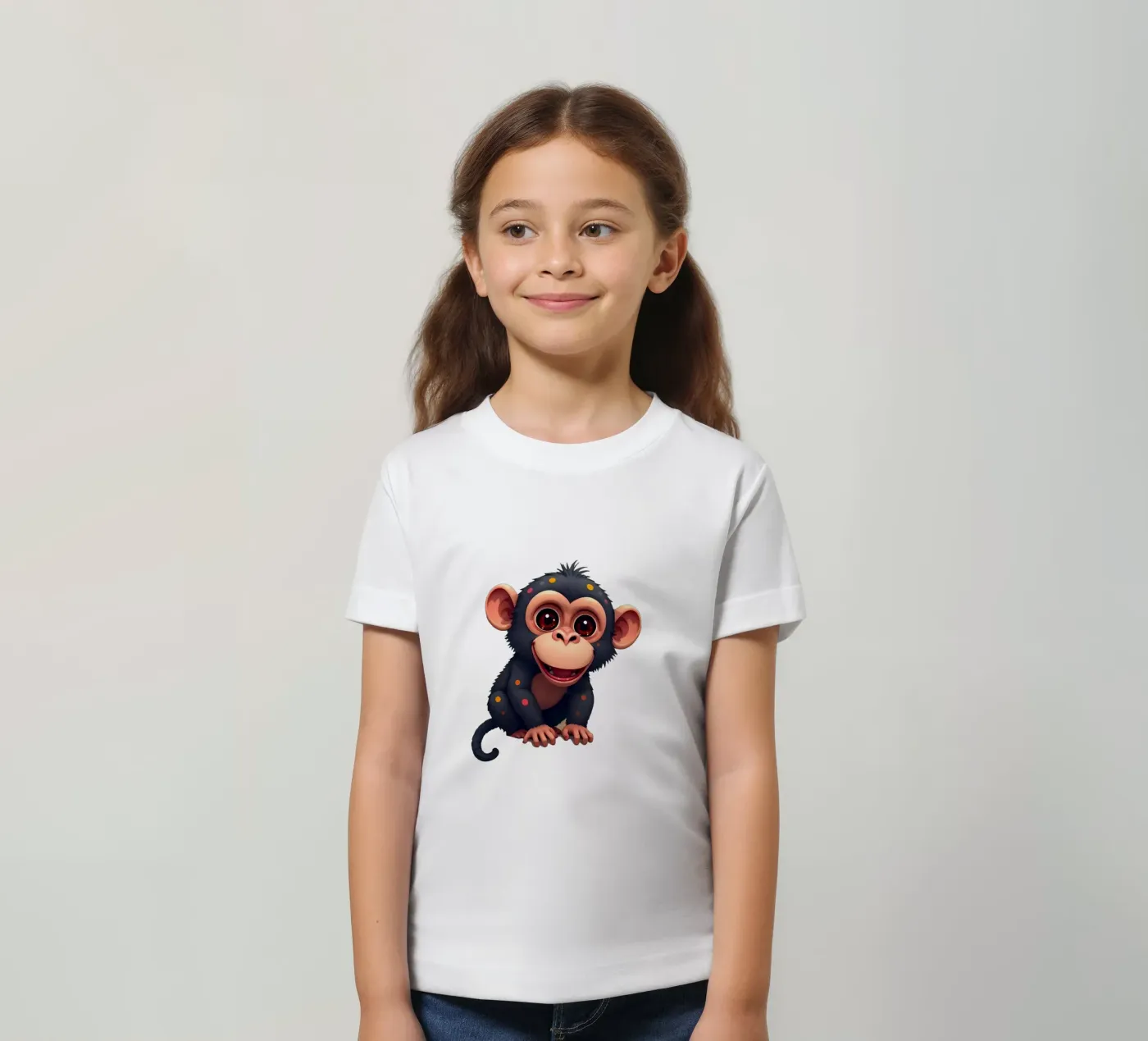 Affe_4a t-shirt bambini da Tierisch bunt by LK