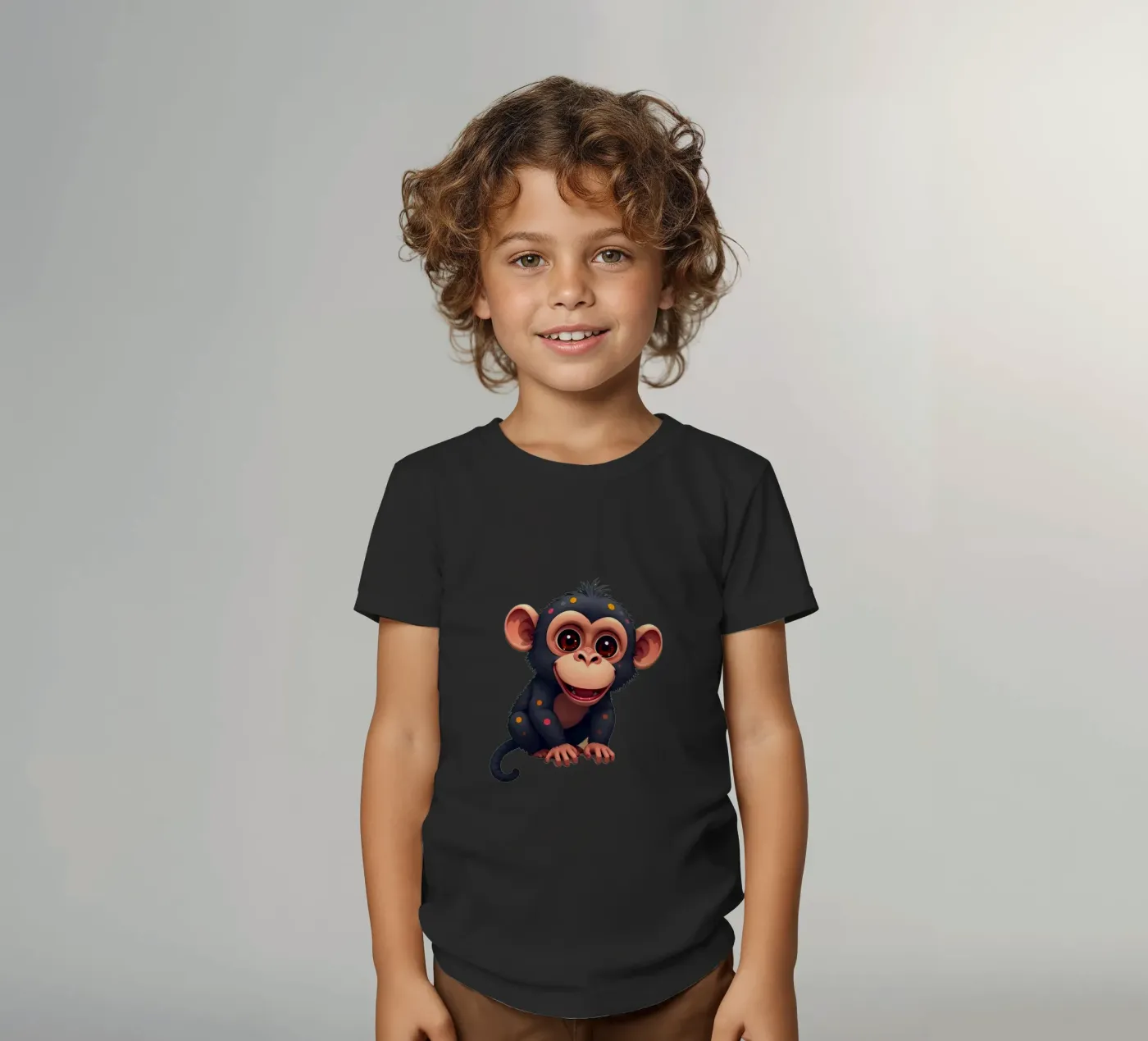 Affe_4a t-shirt bambini da Tierisch bunt by LK