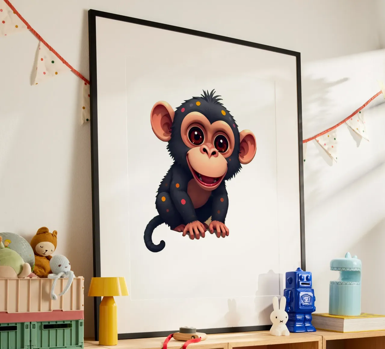 Affe_4a poster da Tierisch bunt by LK