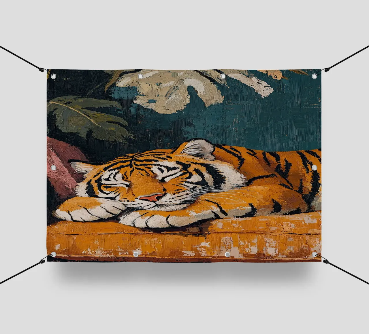 La tigre dorme telo in pvc da ArtByNiki