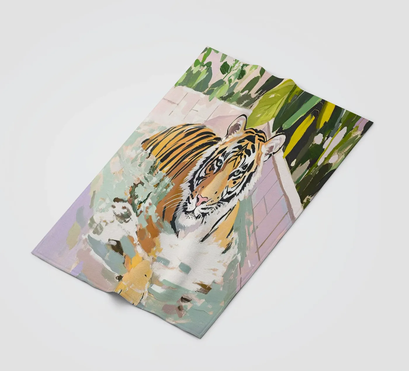 Tiger Fleecedecke von ArtByNiki