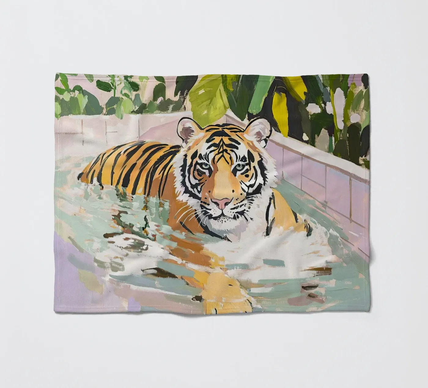 Tiger Fleecedecke von ArtByNiki