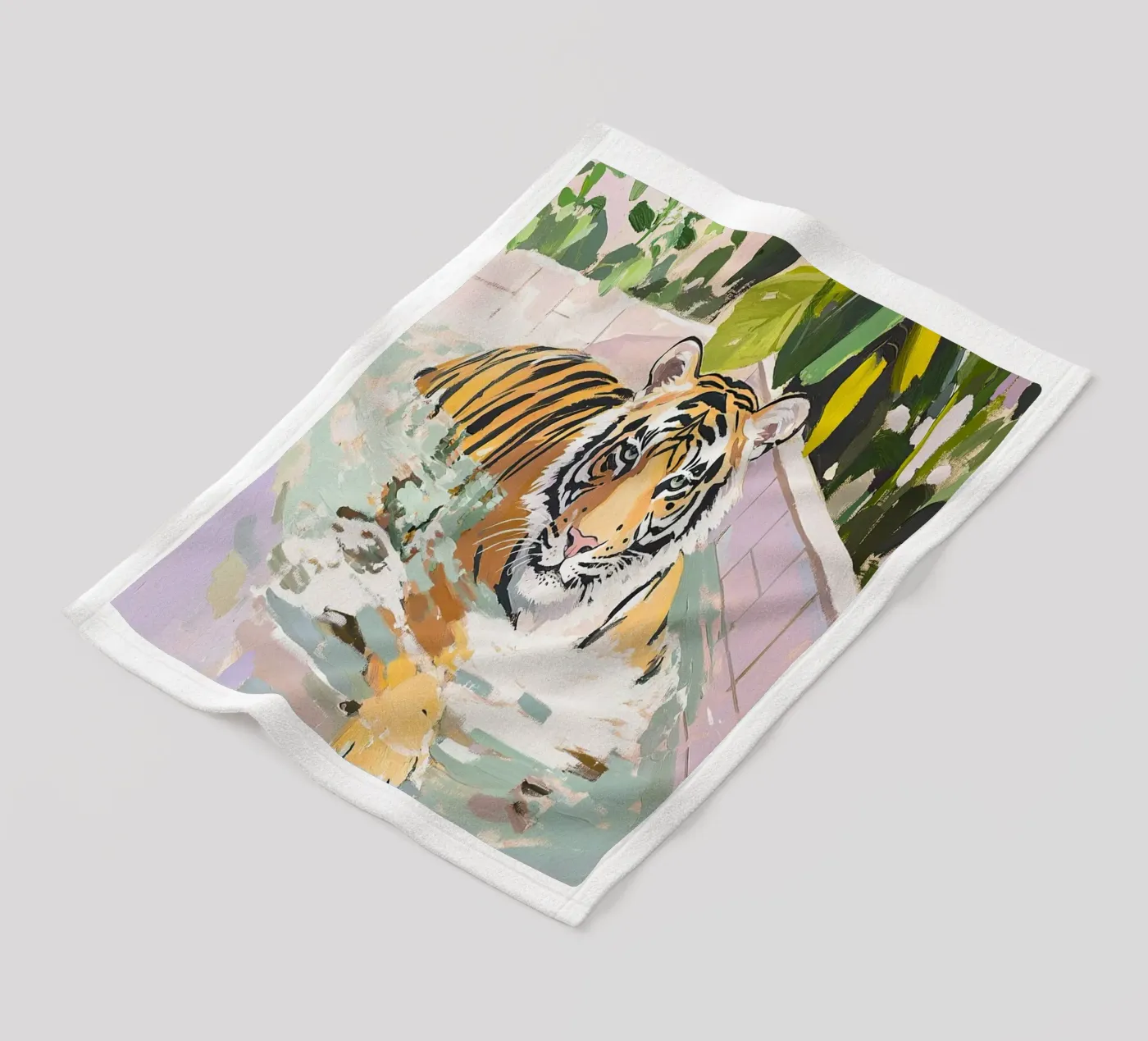 Tiger Fleecedecke von ArtByNiki