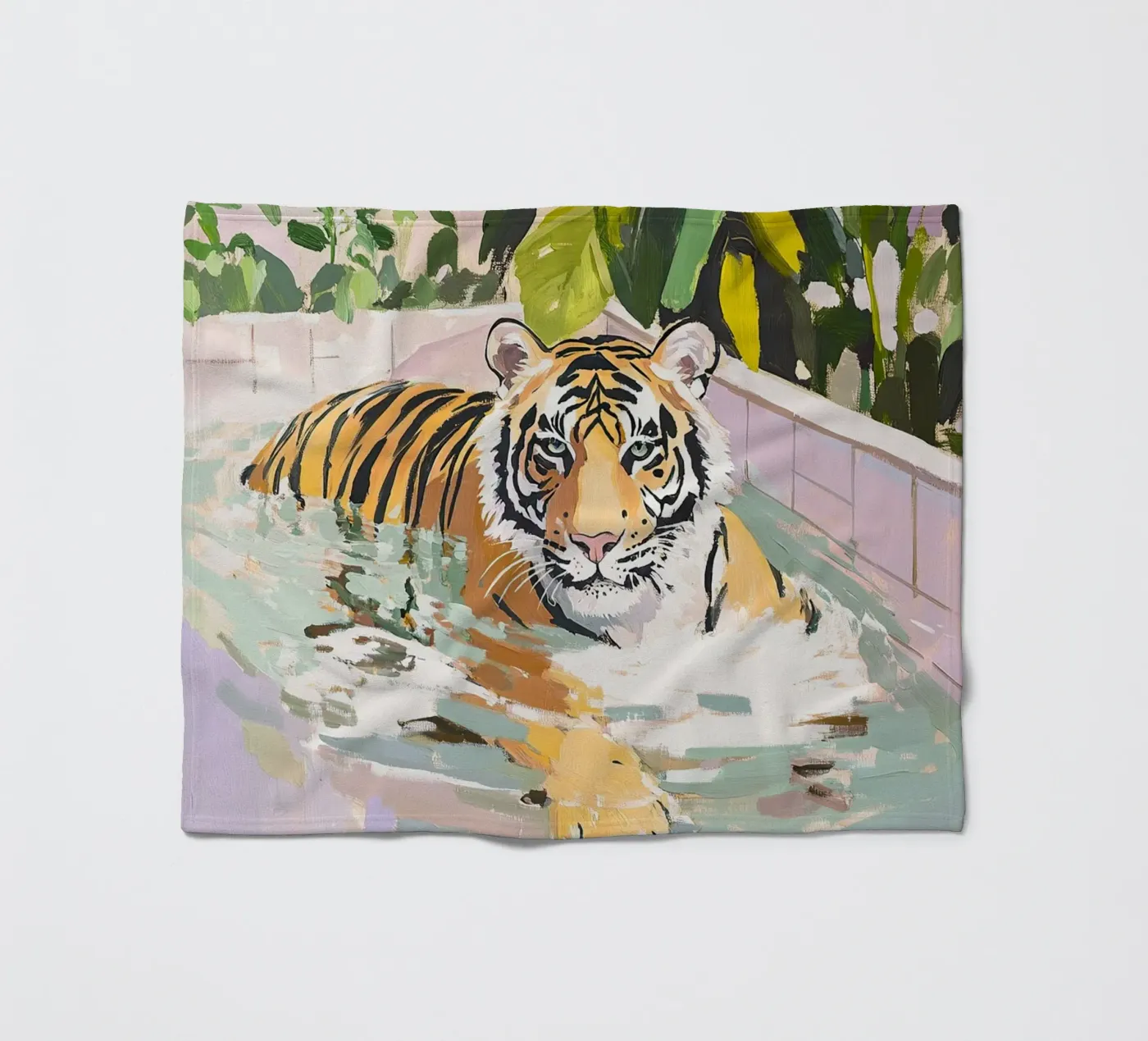 Tiger Fleecedecke von ArtByNiki