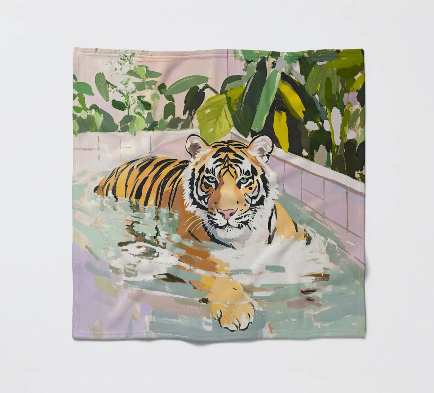 Tiger Fleecedecke von ArtByNiki