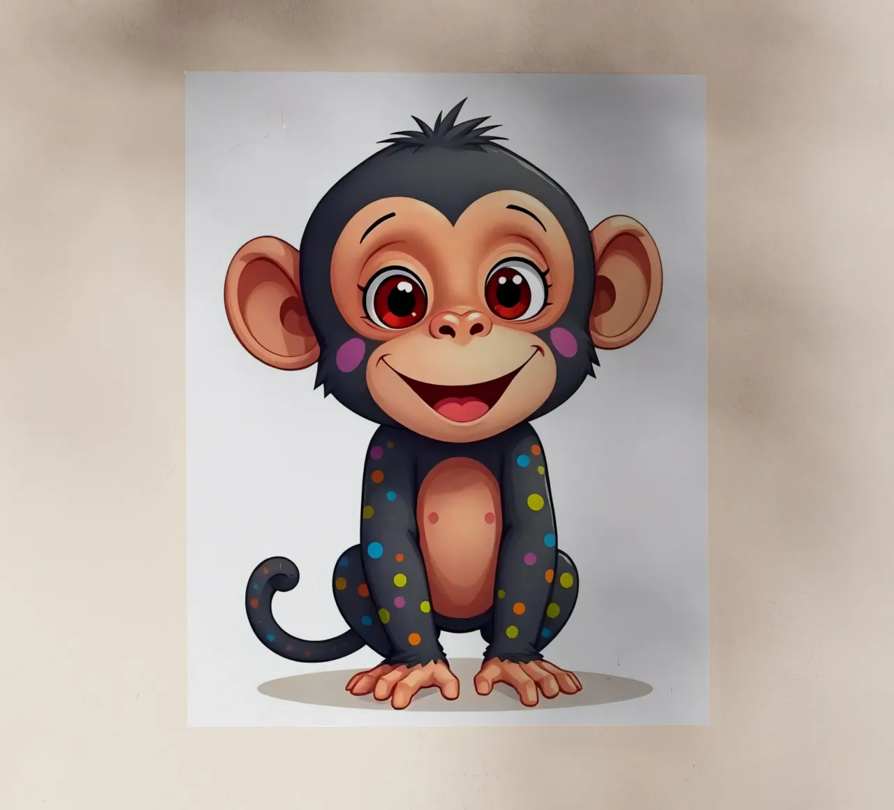 Affe_5 pellicola backlit da Tierisch bunt by LK