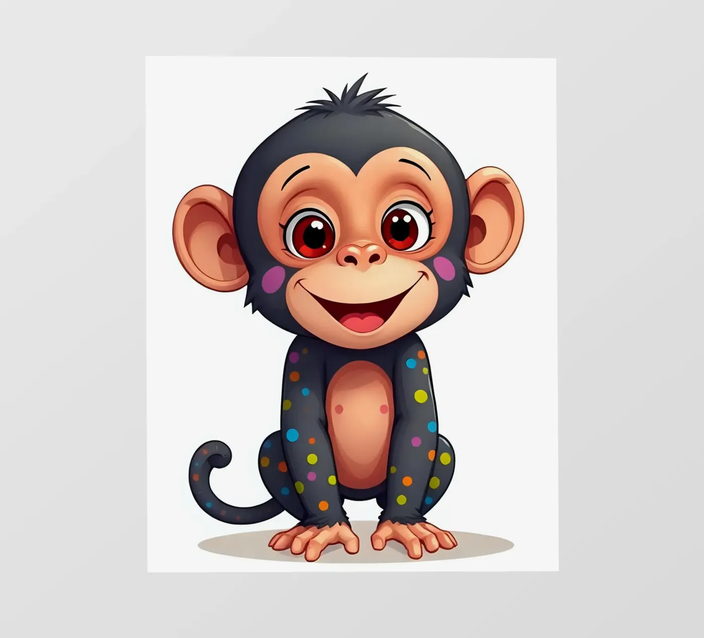 Affe_5 pellicola backlit da Tierisch bunt by LK