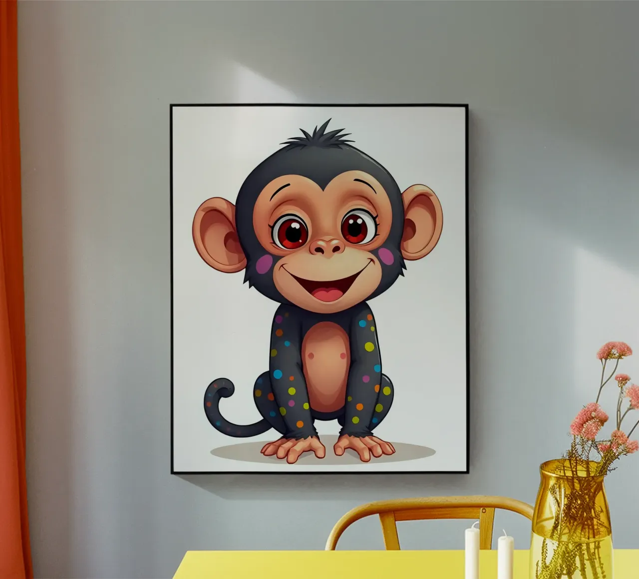 Affe_5 plexiglass da Tierisch bunt by LK