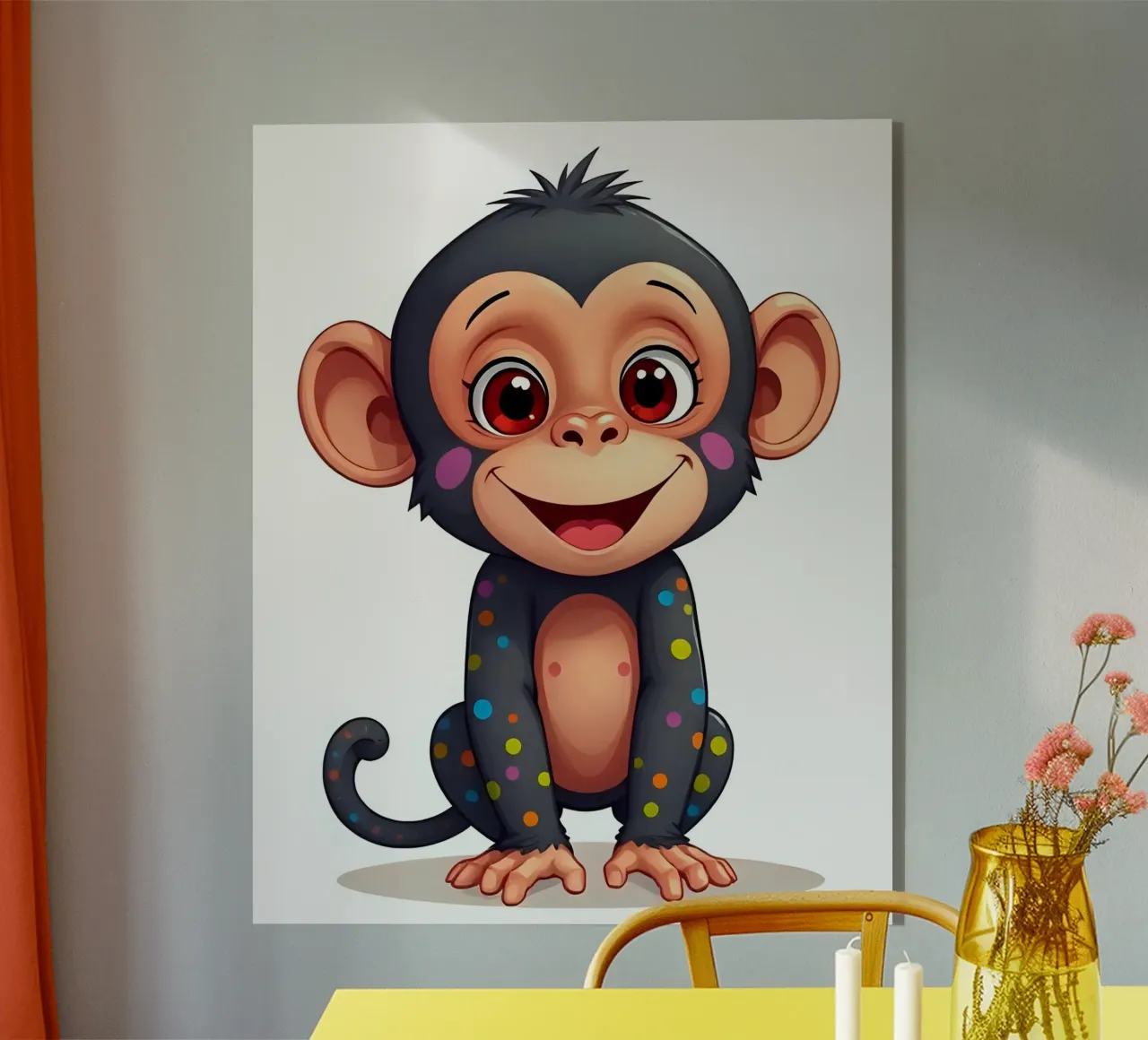 Affe_5 plexiglass da Tierisch bunt by LK