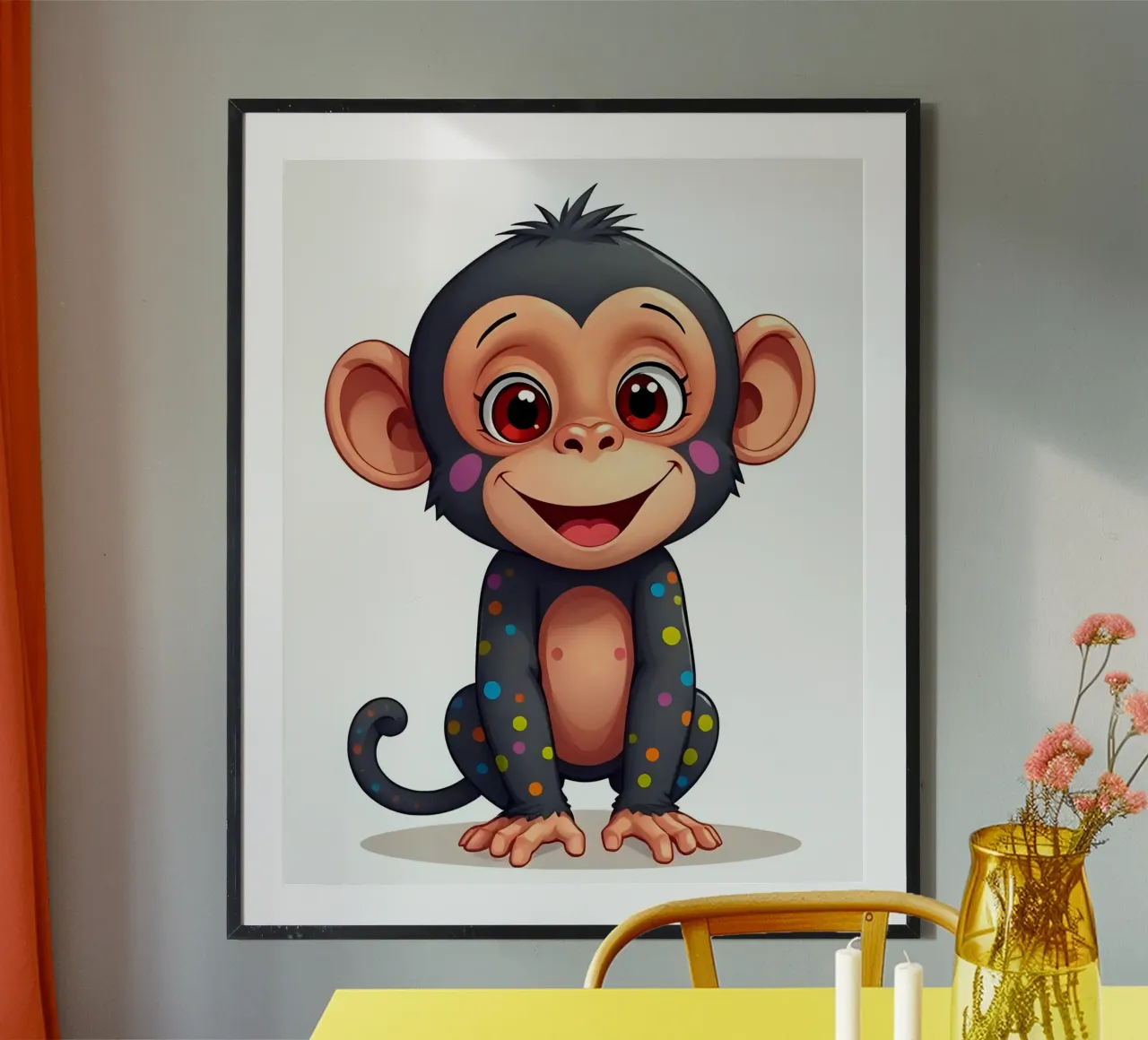 Affe_5 poster da Tierisch bunt by LK