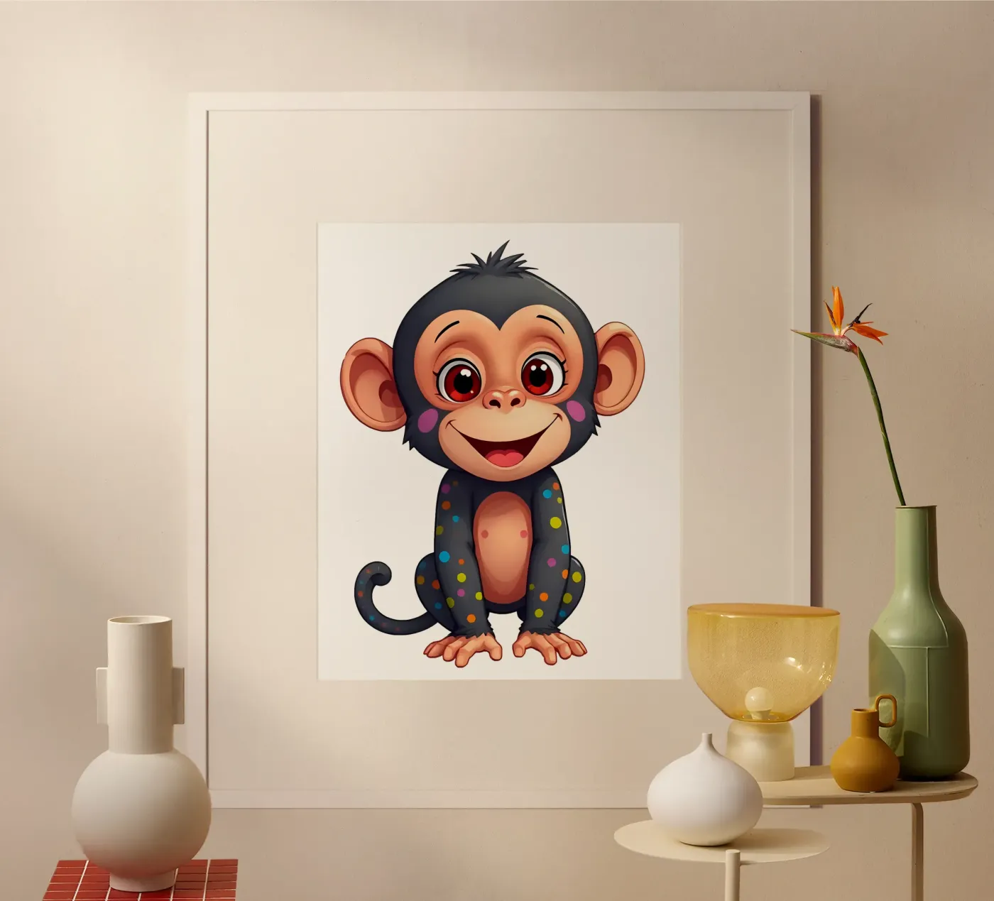 Affe_5a poster da Tierisch bunt by LK