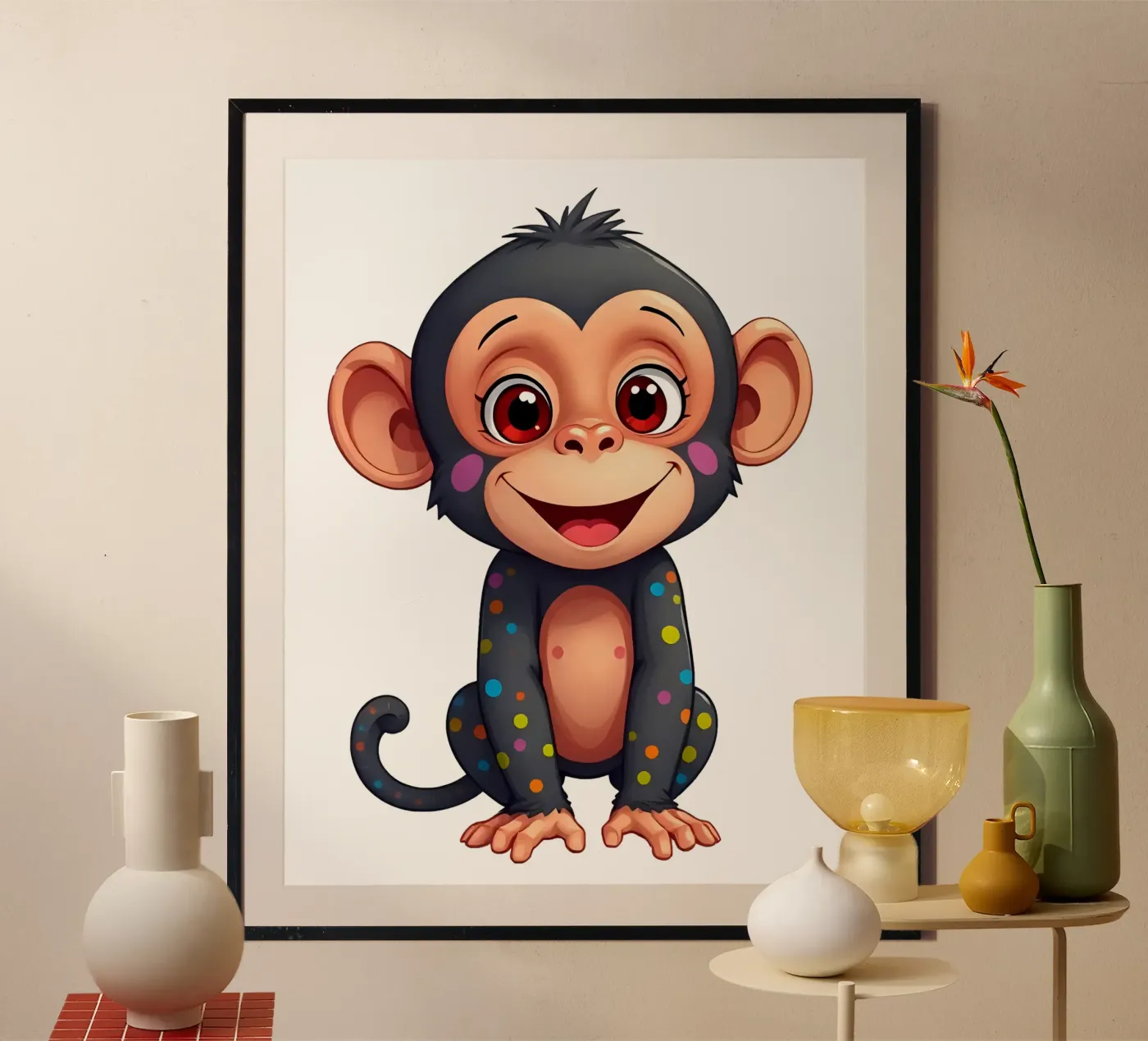 Affe_5a poster da Tierisch bunt by LK