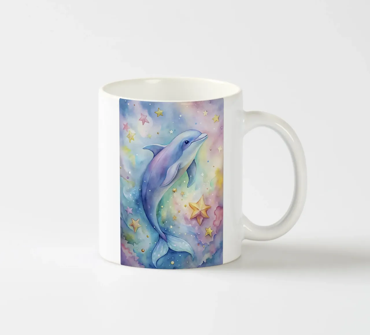 Delfino ad acquerello tazza in ceramica da 🎁 ARTVI-SHOP
