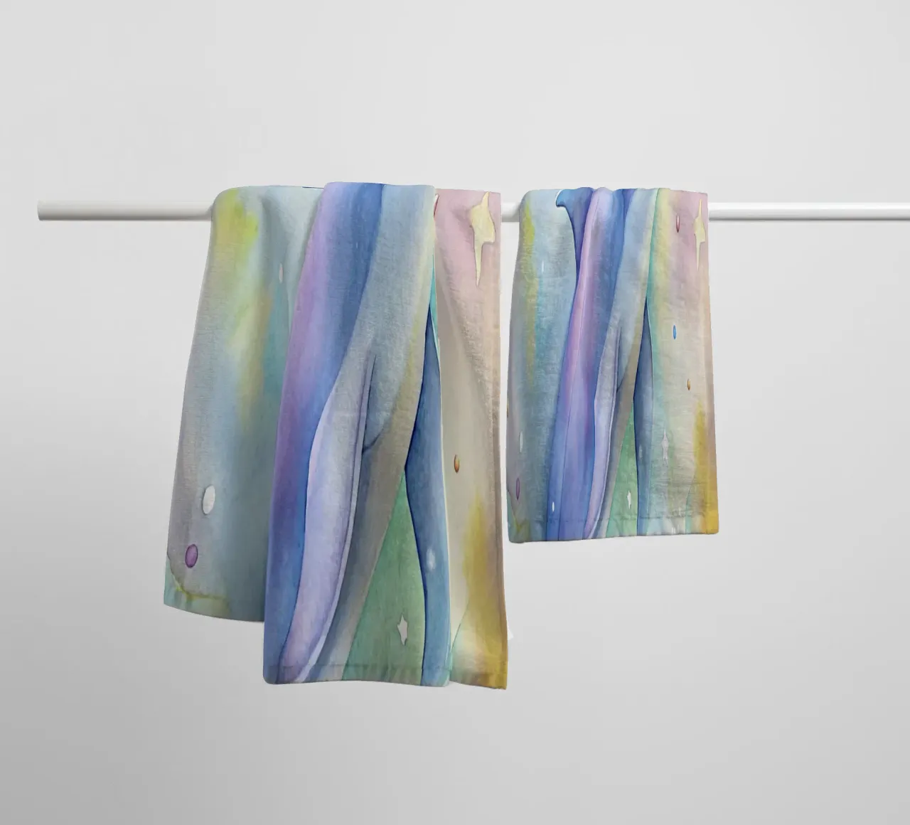 Delfino ad acquerello asciugamano da bagno da 🎁 ARTVI-SHOP