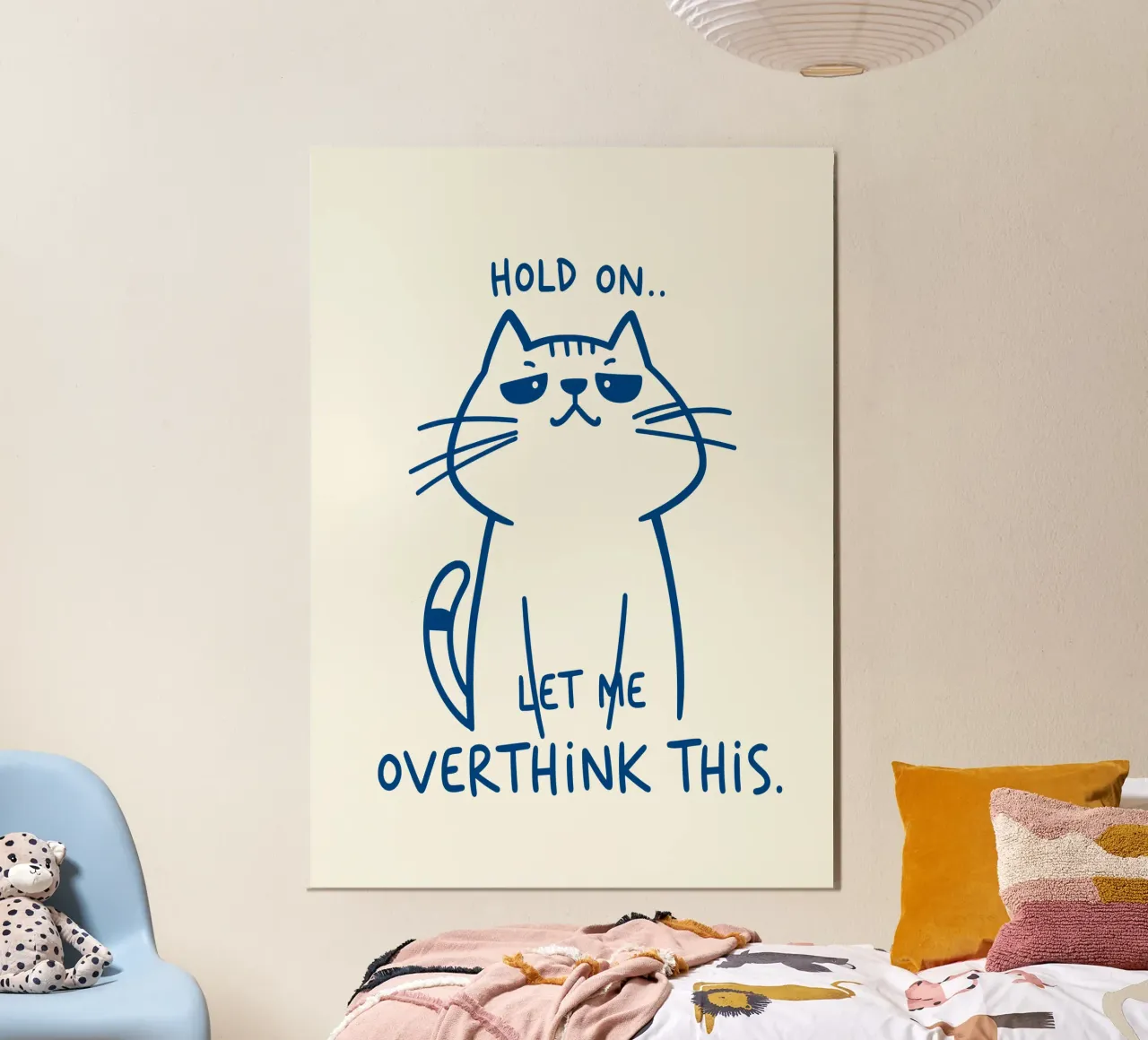 Overthink Cat - Laisse-moi réfléchir un instant hahnemühle de QuooodZ by MooodzArt