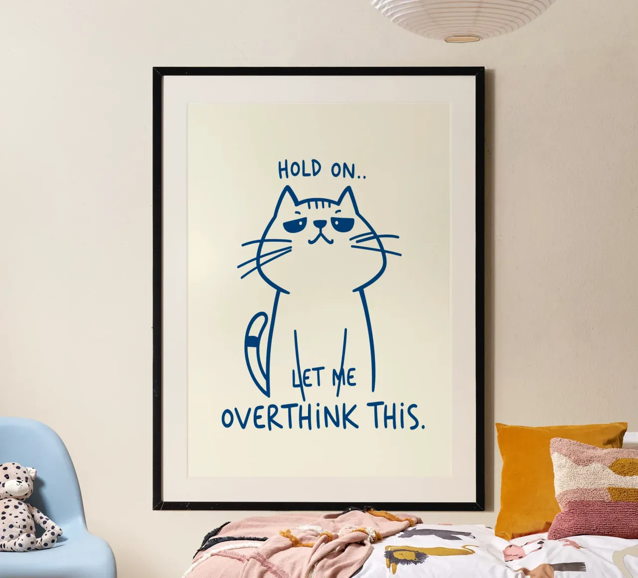 Overthink Cat - Laisse-moi réfléchir un instant hahnemühle de QuooodZ by MooodzArt