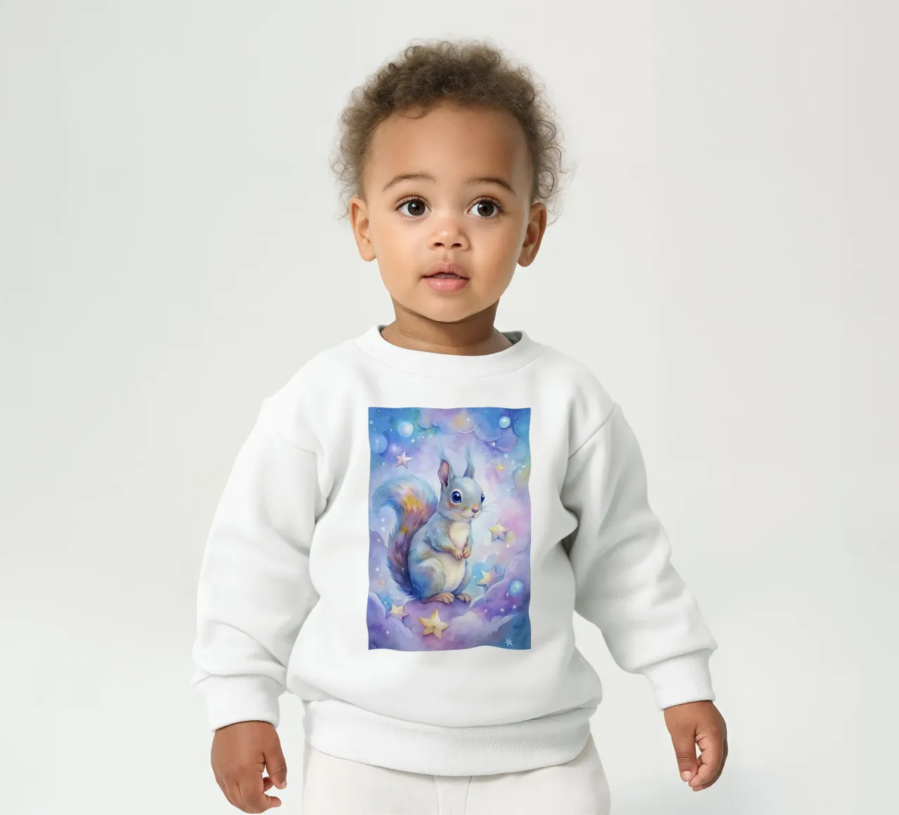 Scoiattolo ad acquerello felpa neonato da 🎁 ARTVI-SHOP