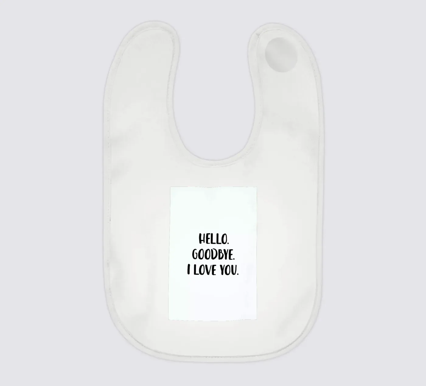 Hello Goodbye Babylätzchen von daylight design studio