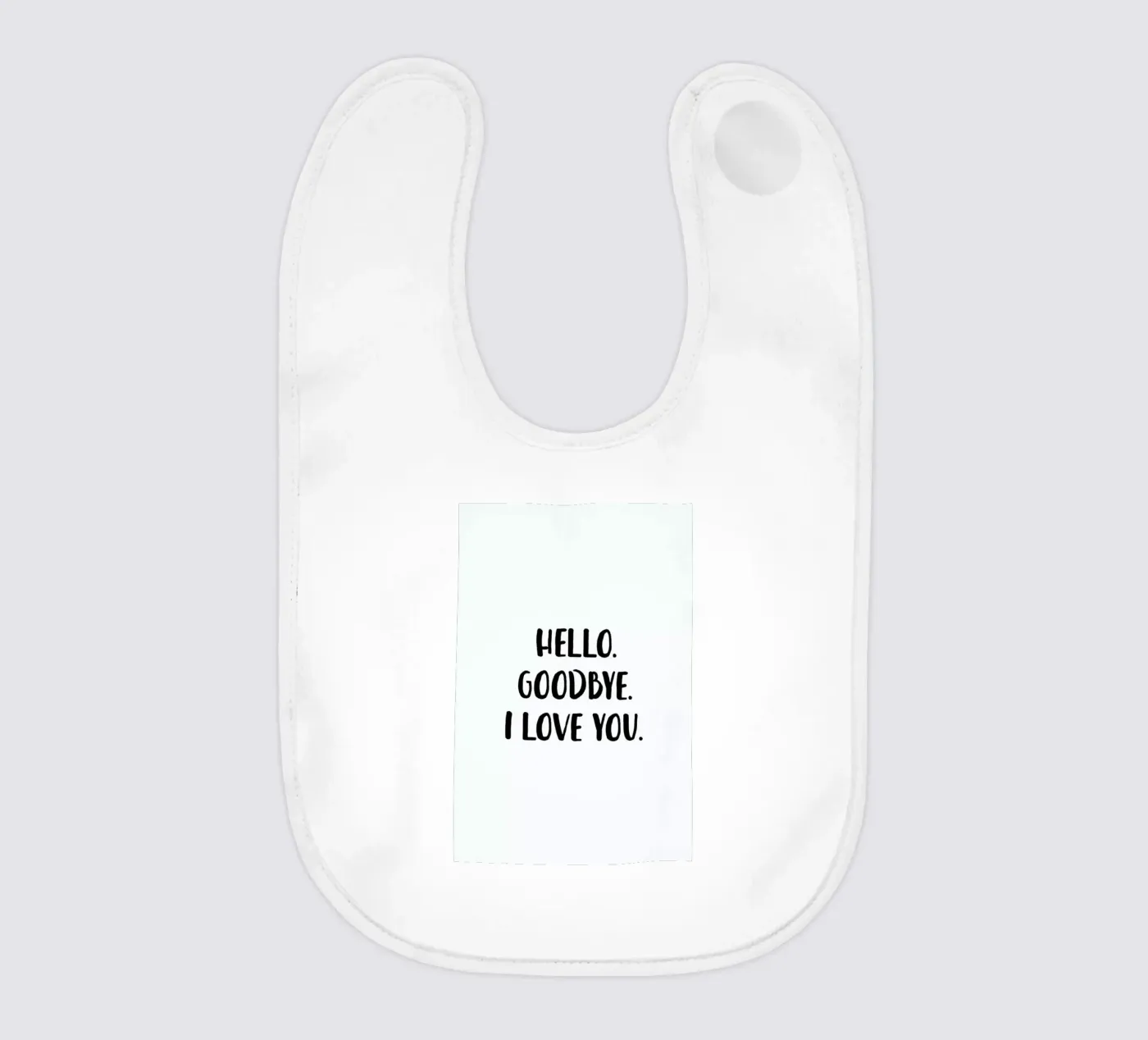 Hello Goodbye Babylätzchen von daylight design studio