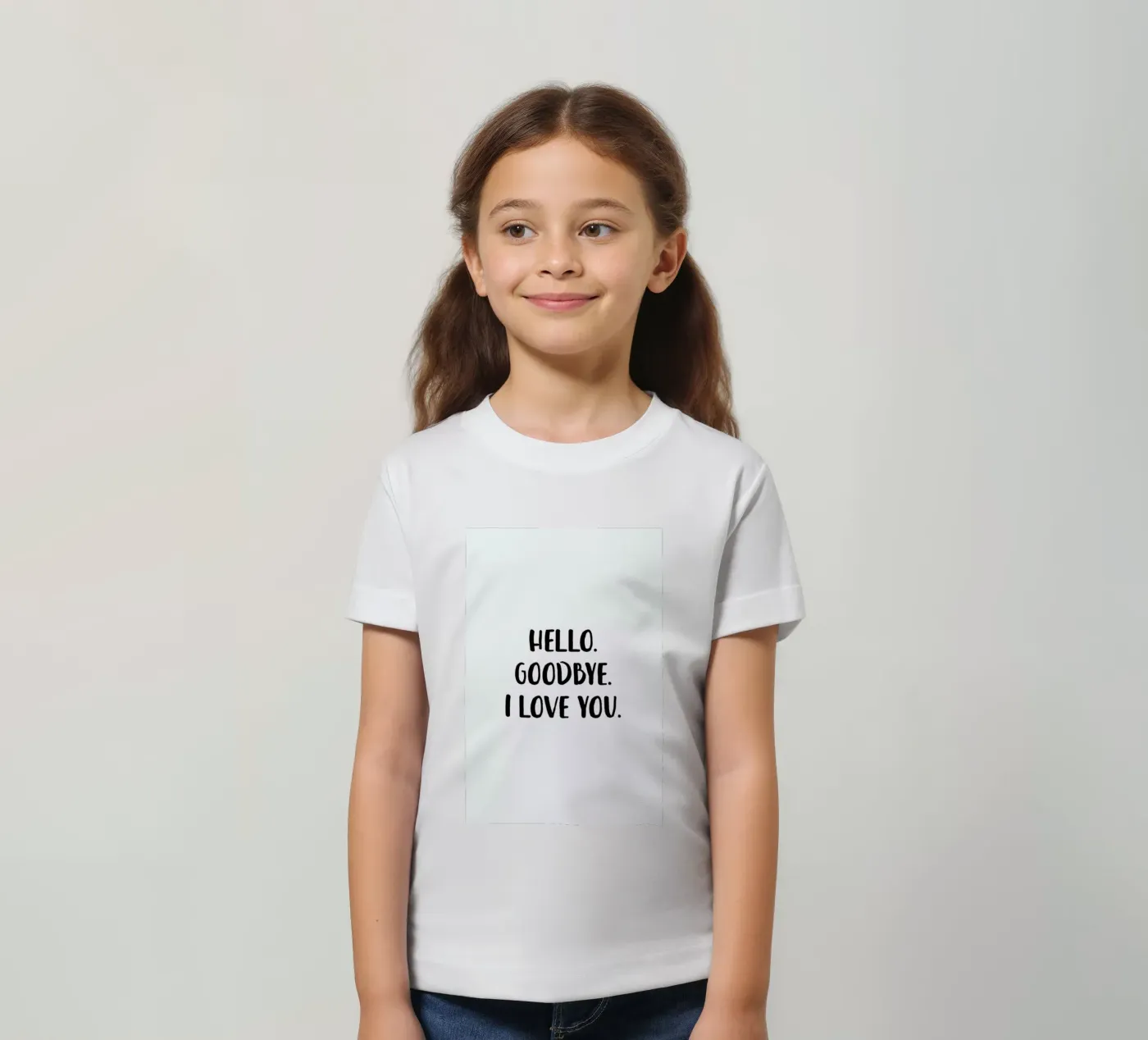 Hello Goodbye t-shirt bambini da daylight design studio