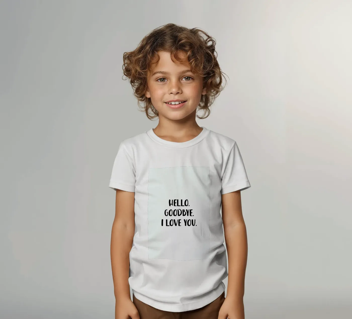Hello Goodbye t-shirt bambini da daylight design studio