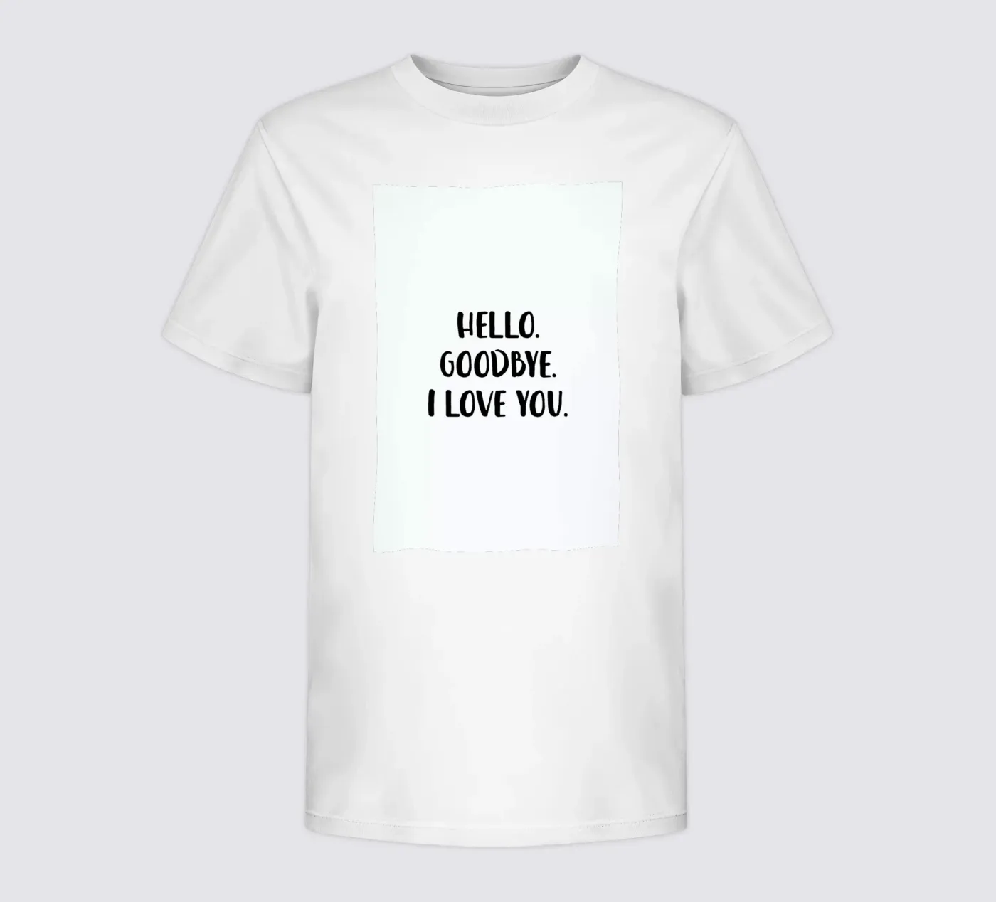 Hello Goodbye t-shirt bambini da daylight design studio