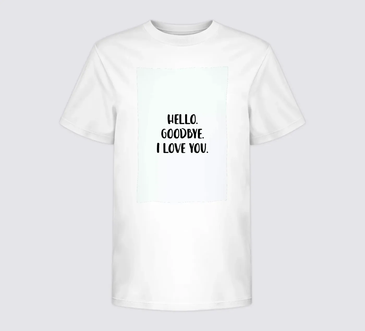 Hello Goodbye t-shirt bambini da daylight design studio