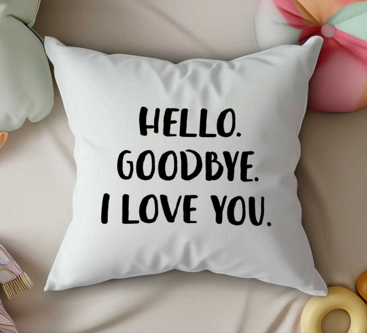 Hello Goodbye cuscino da daylight design studio