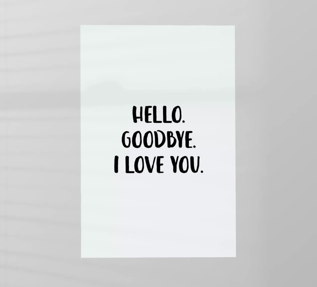 Hello Goodbye pellicola backlit da daylight design studio