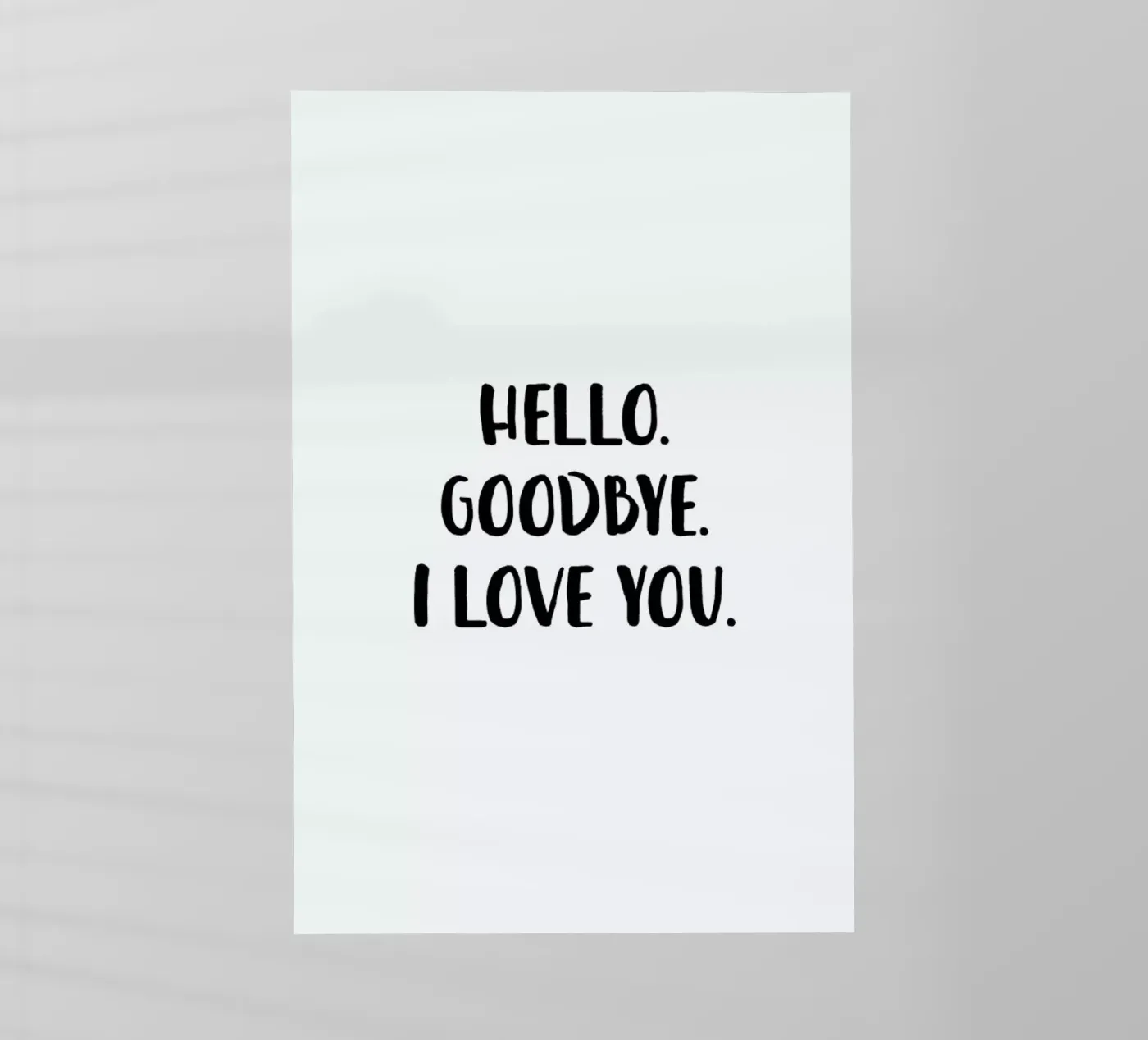 Hello Goodbye pellicola backlit da daylight design studio