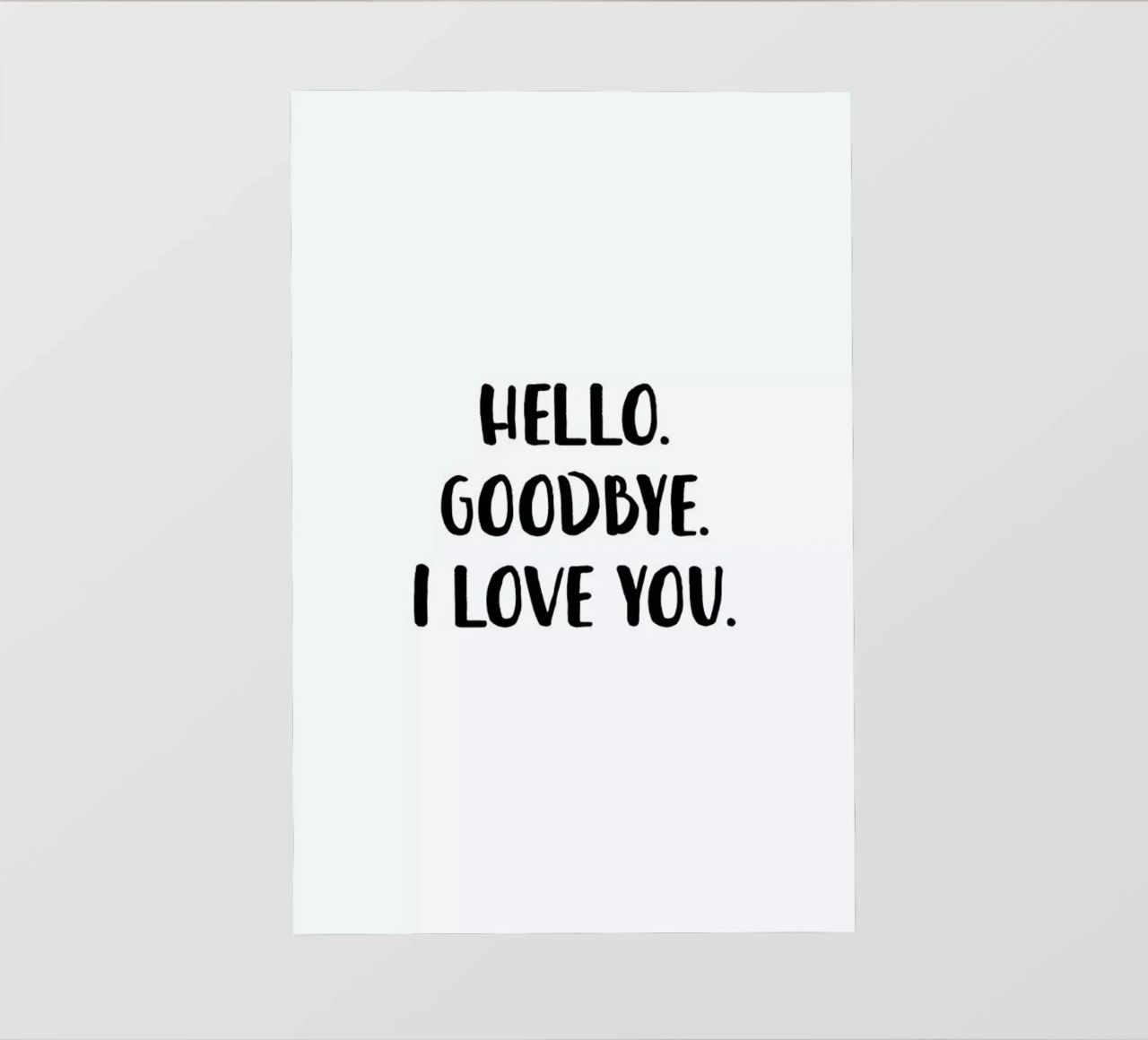 Hello Goodbye pellicola backlit da daylight design studio
